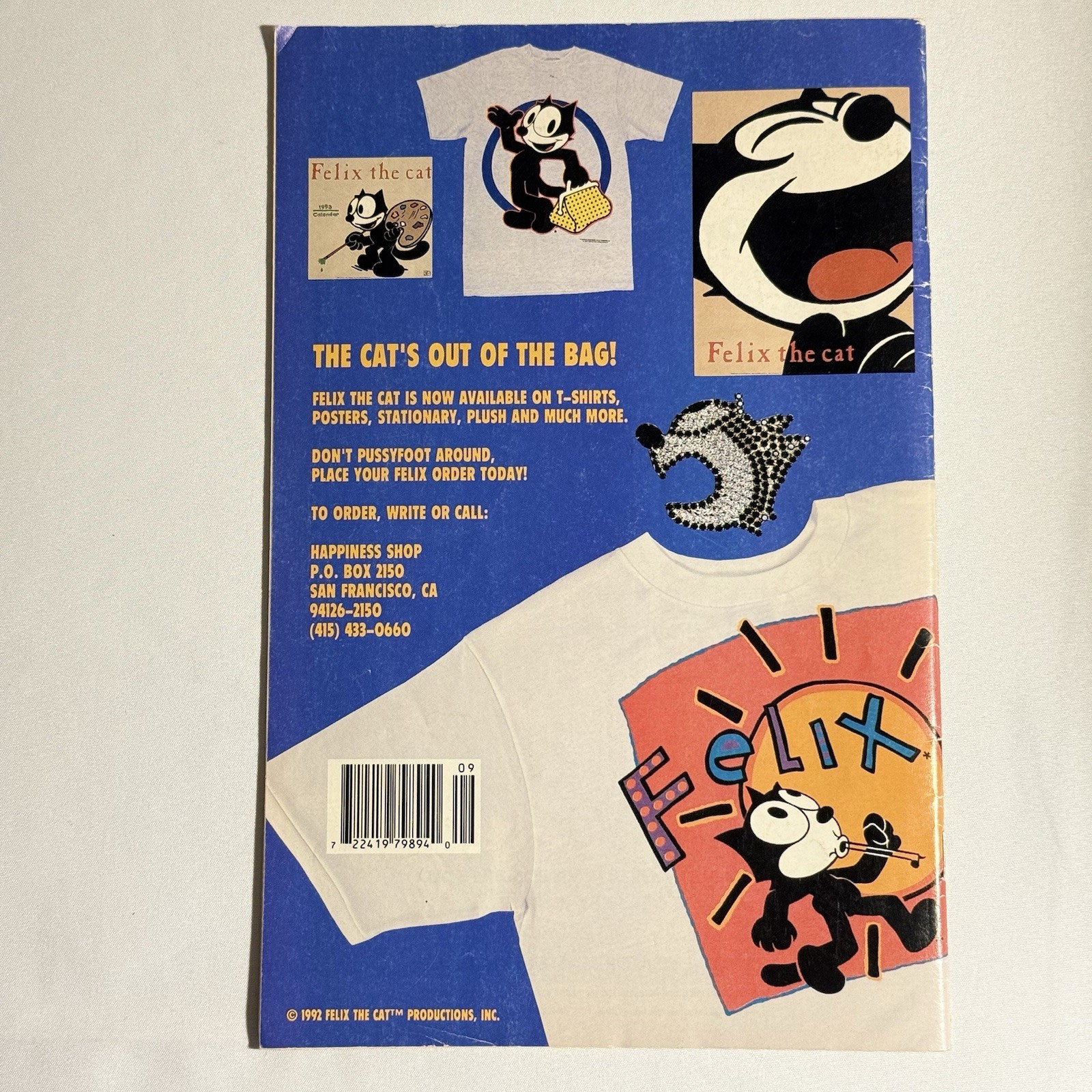 1992 Felix the Cat comic #2 The New Adventures RARE