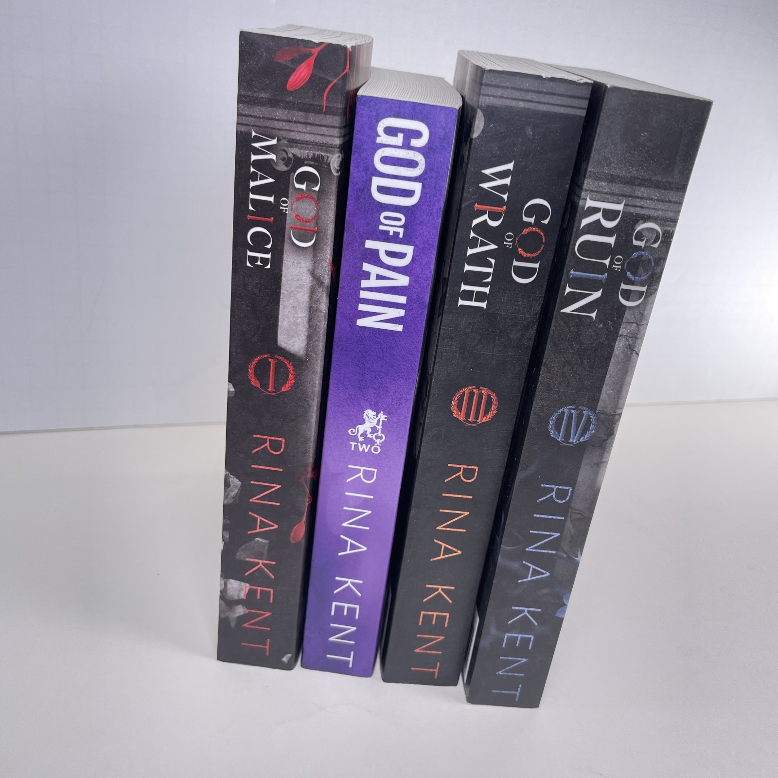 Legacy of Gods Series by Rina Kent Set Lot of 4 Dark Romance PB Books Collection