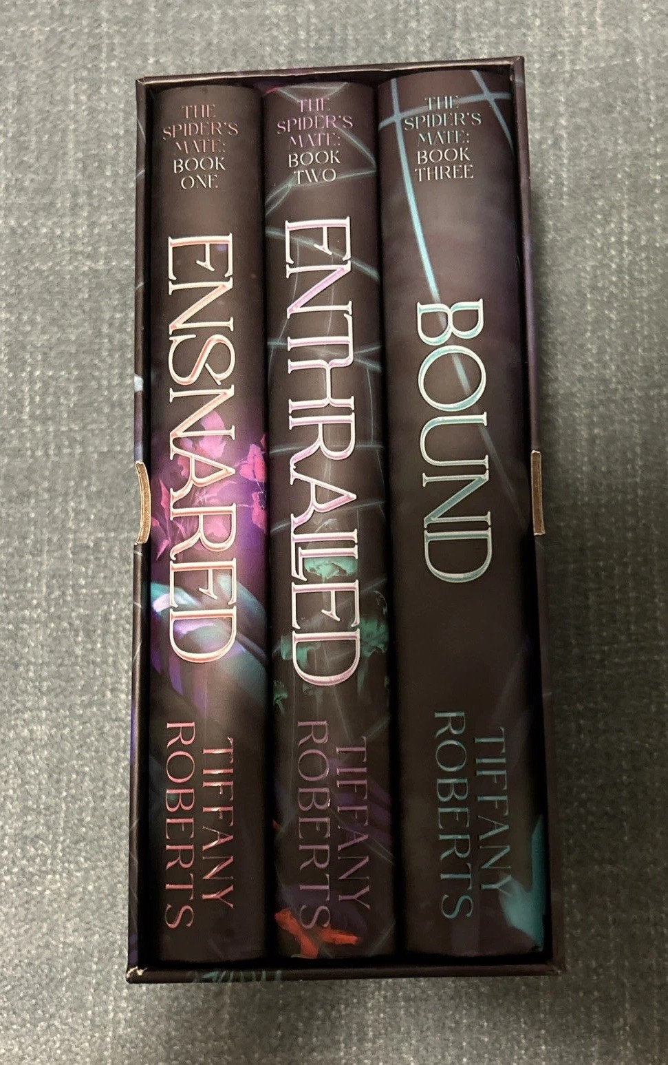 FaeCrate Spider’s Mate Trilogy Signed Gilded Edges Embossed Slip Case