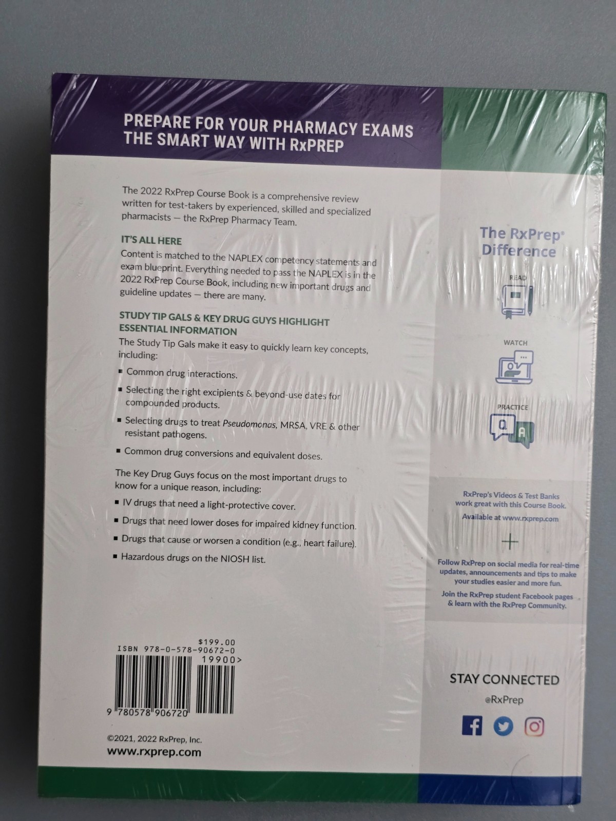 RxPrep’s 2022 Course Book for Pharmacist Licensure Exam Preparation
