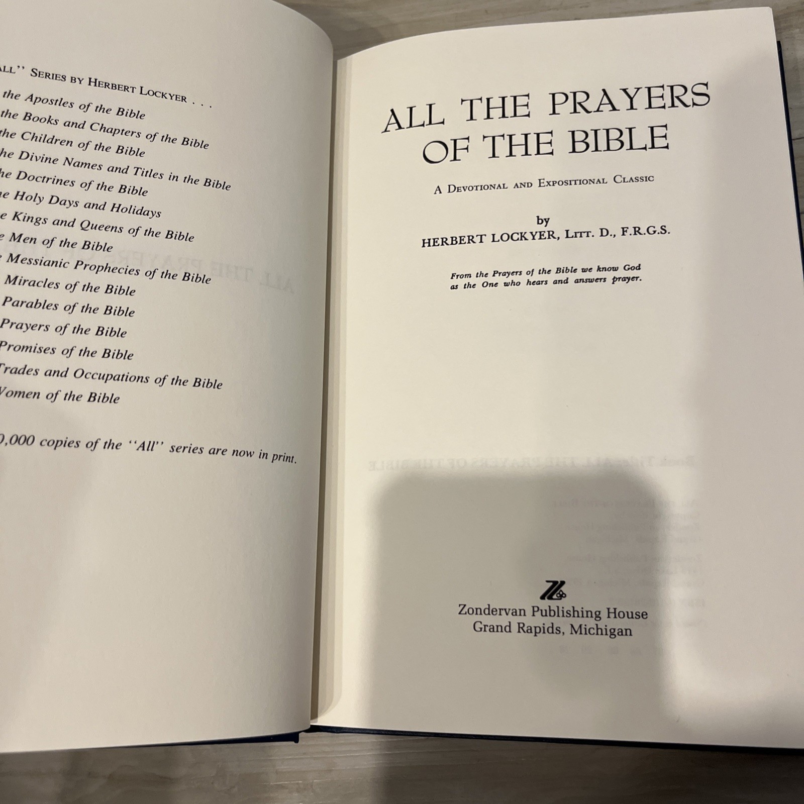 All Of The Bible Series by Herbert Lockyer 9 Volume Set Zondervan Hardcover VGC