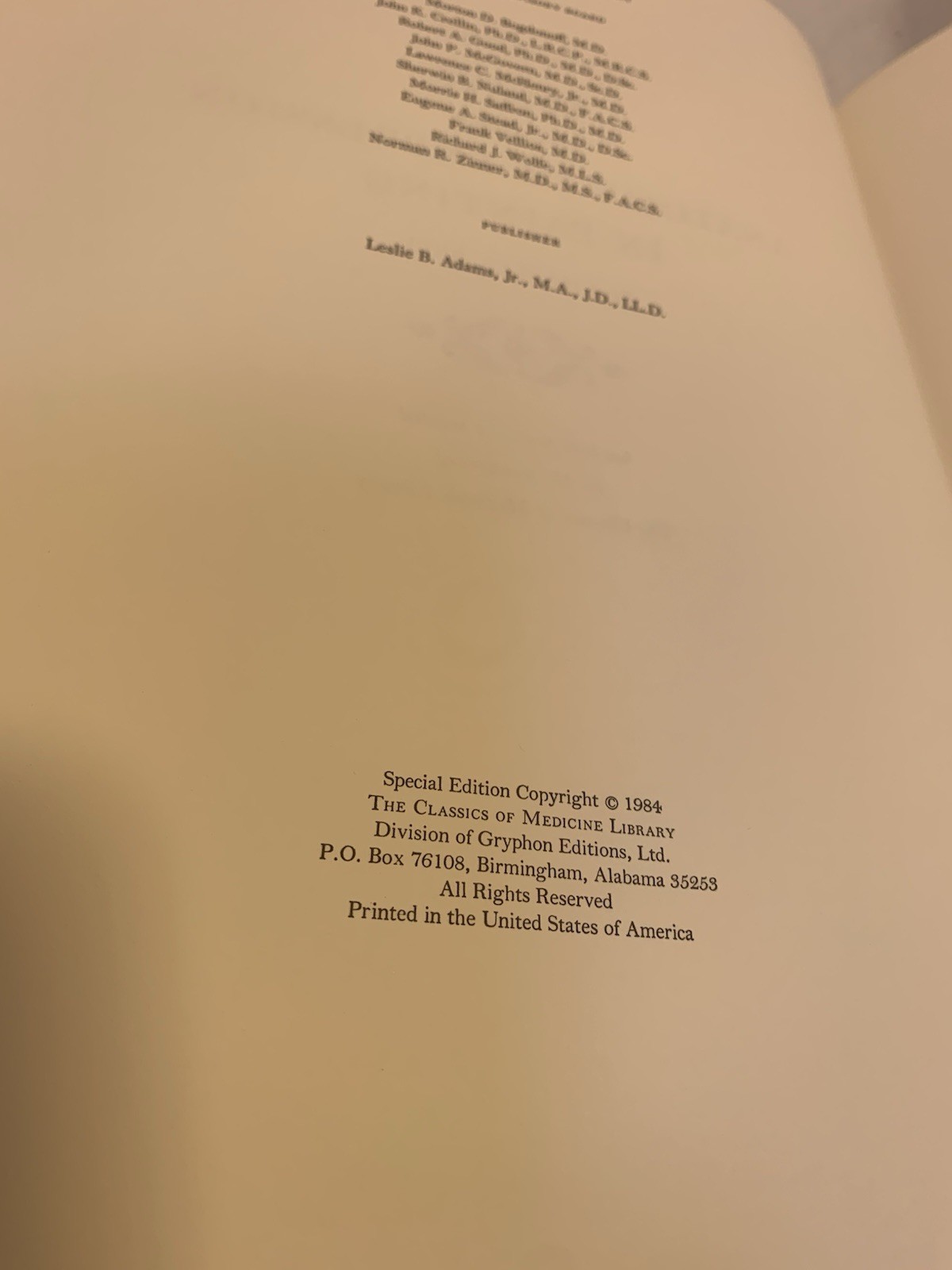 Charles Bell ESSAYS ON ANATOMY OF EXPRESSION Classic of Medicine 1984 Near Mint