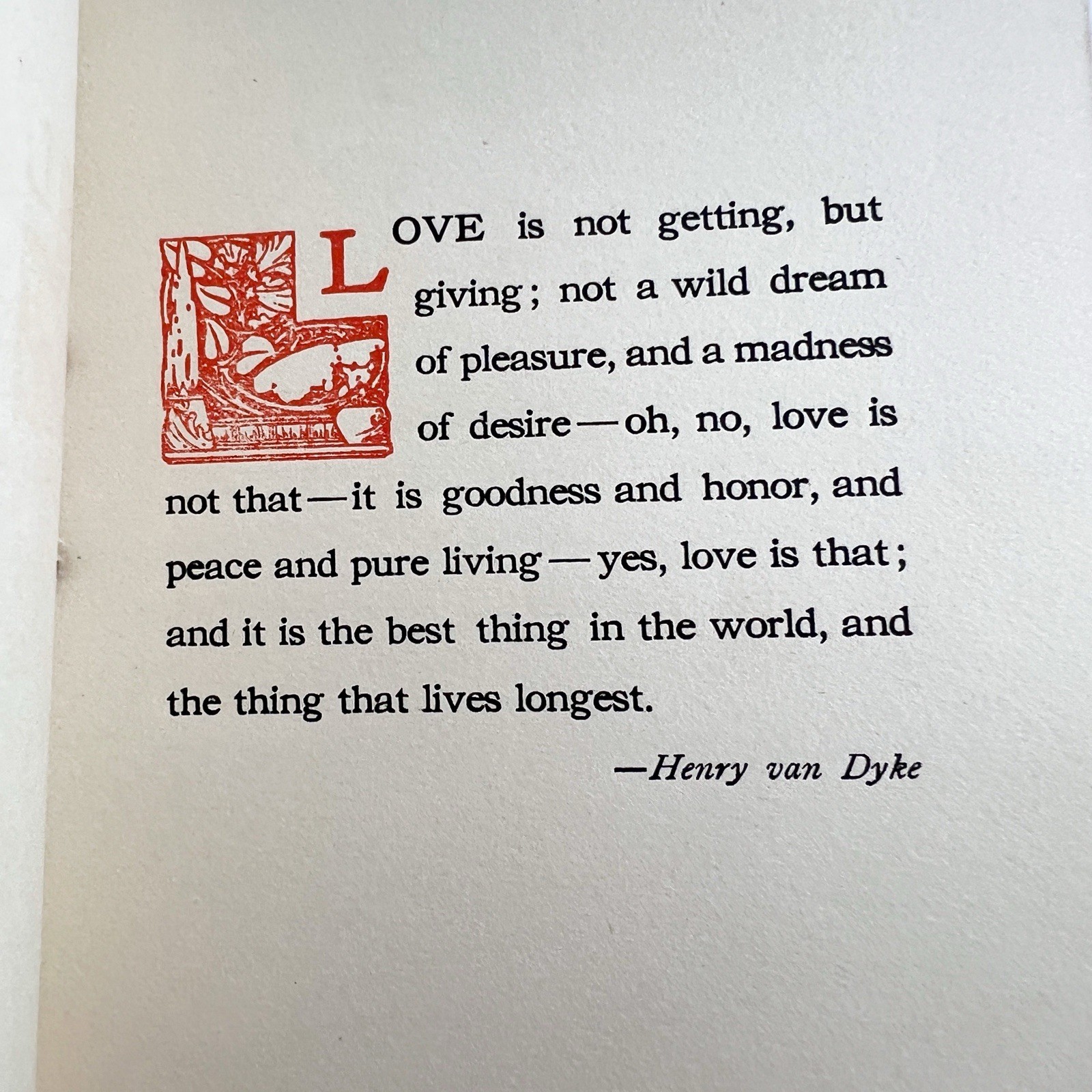 1910s Love by Henry Van Dyke – Dodge Publishing, Paperback Book