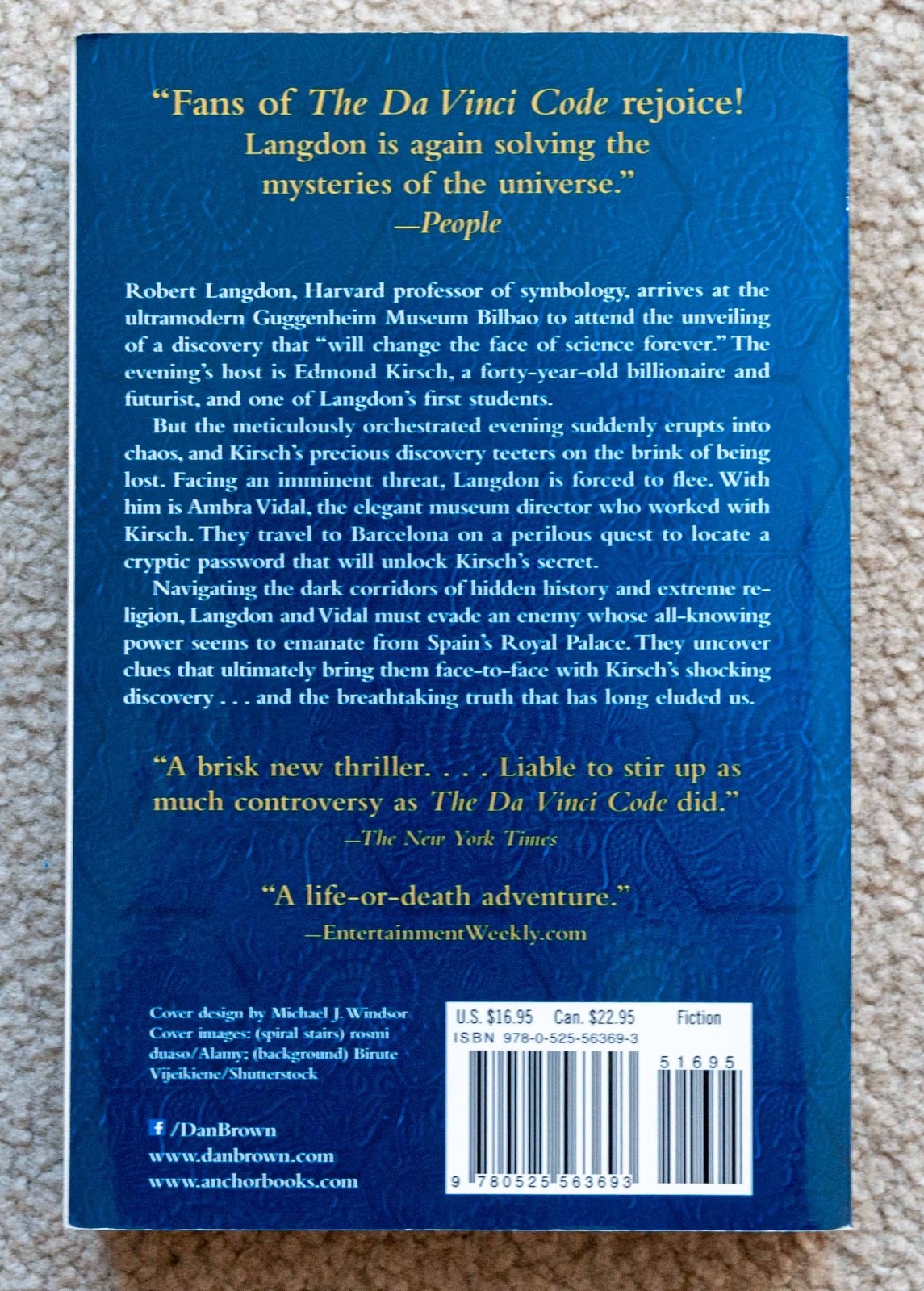 Origin by Dan Brown – Paperback, 592 pages