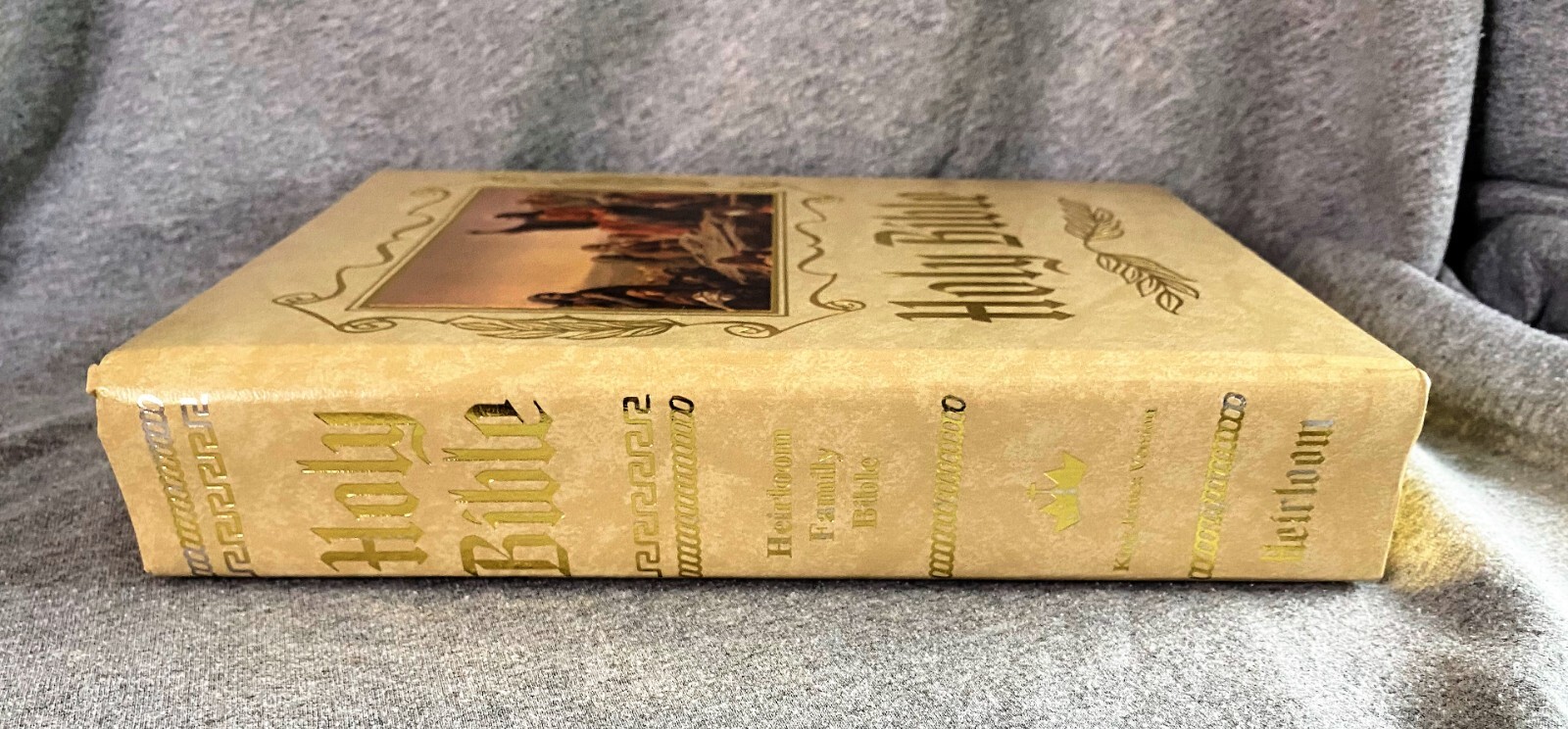 Heirloom Family Holy Bible KJV Red Letter Morrison Funeral Home Tuscumbia 5+ lbs