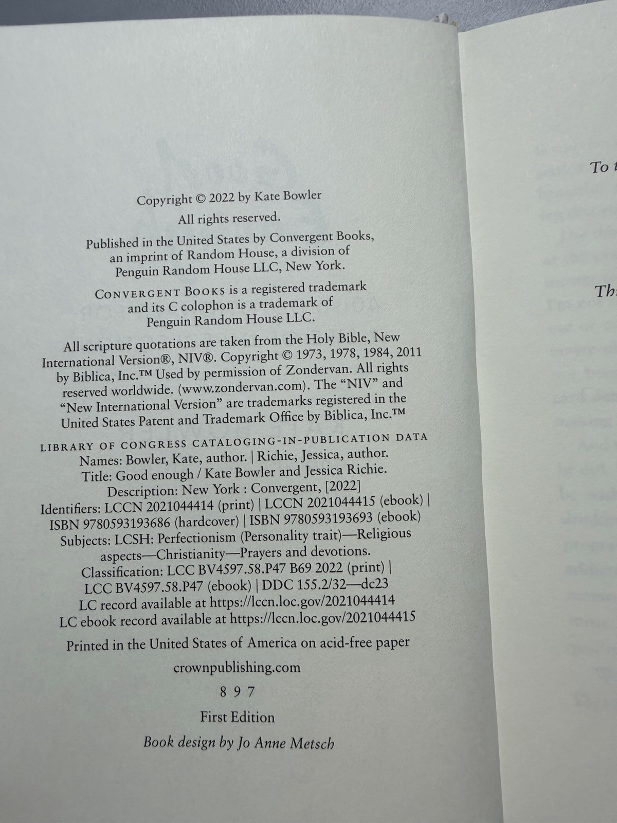 Good Enough : 40ish Devotionals for a Life of Imperfection by Kate Bowler and…