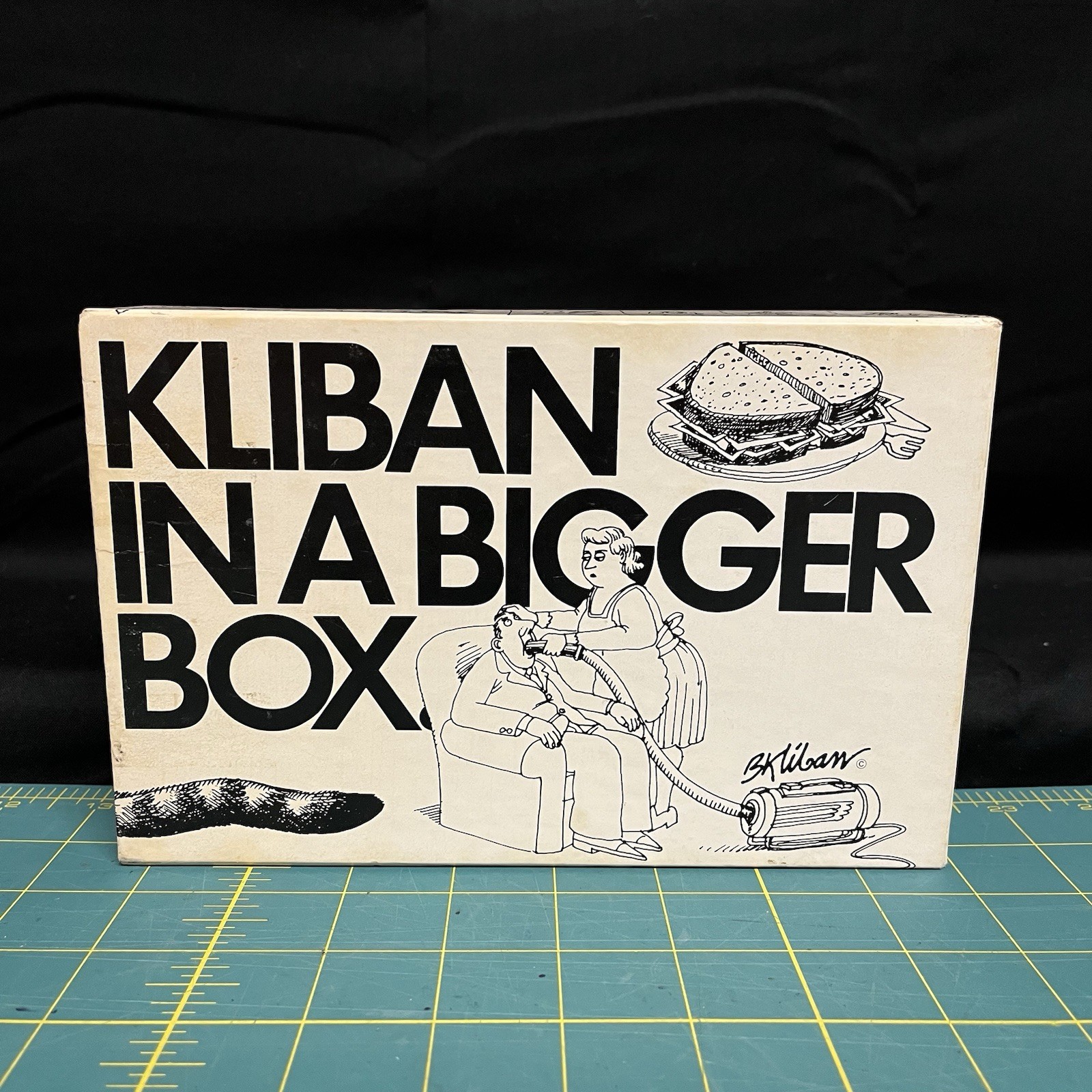 KLIBAN IN A BIGGER BOX 4 Book Set Softcover First Print 1970’s Humor Cartooning