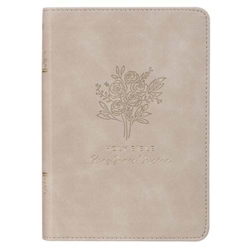 KJV Bible Compact Faux Leather Taupe by Christian Art Gifts: New