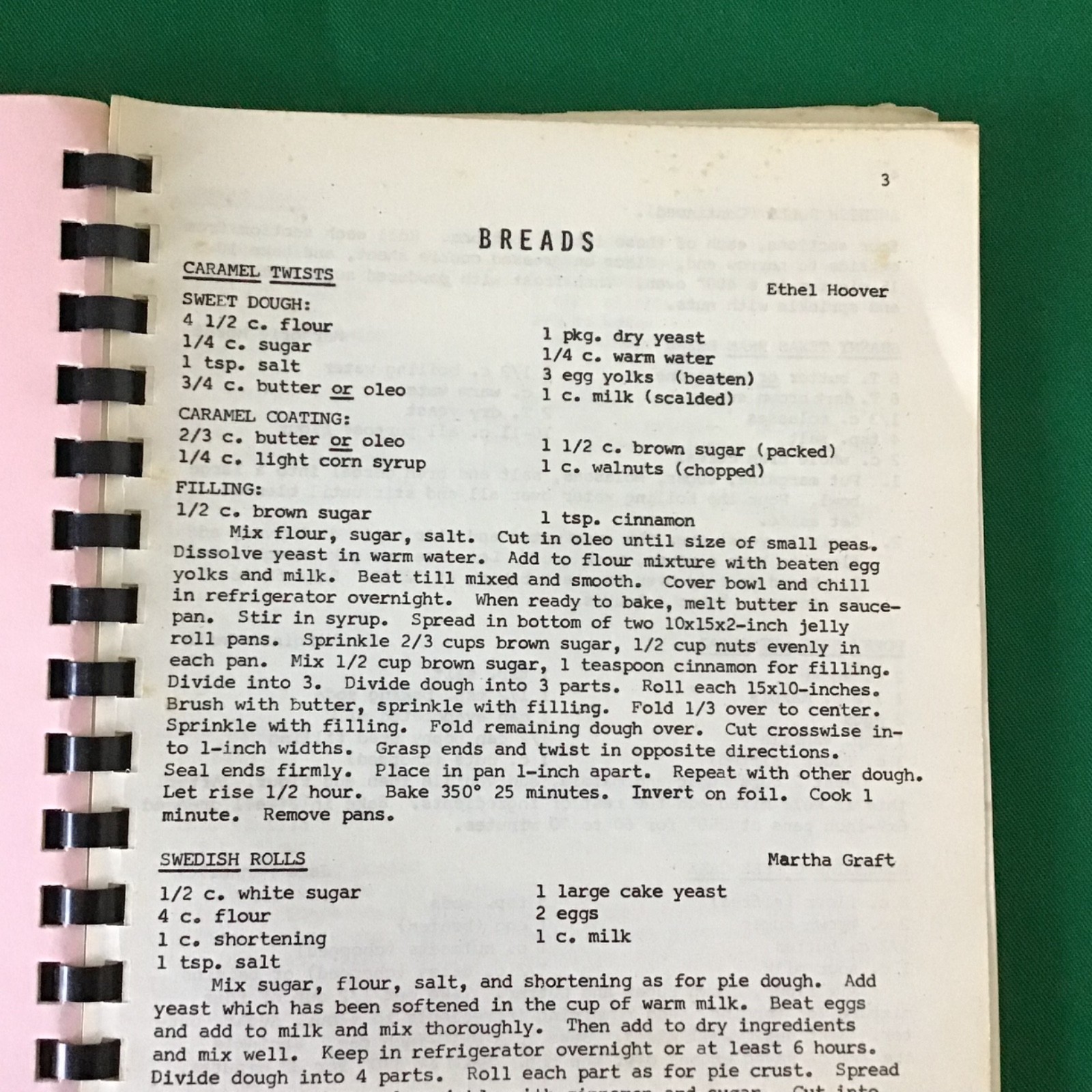 Ohio Susannah Shaum Alice Van Pelt Family Friends Vintage 1960s Spiral Cookbook