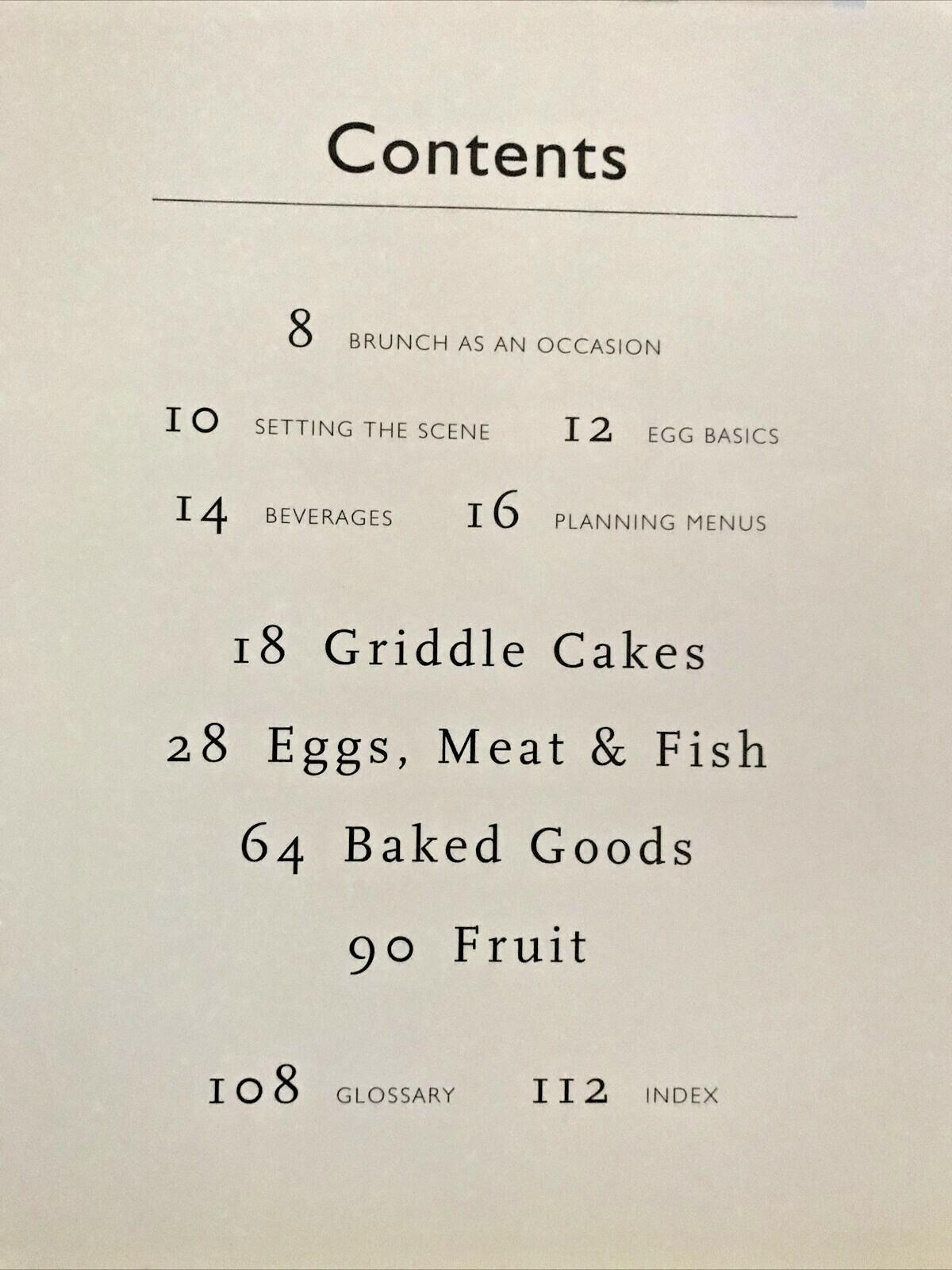 Brunch Entertaining by Janeen Sarlin Williams Sonoma 1999 Hardcover 112 Pages