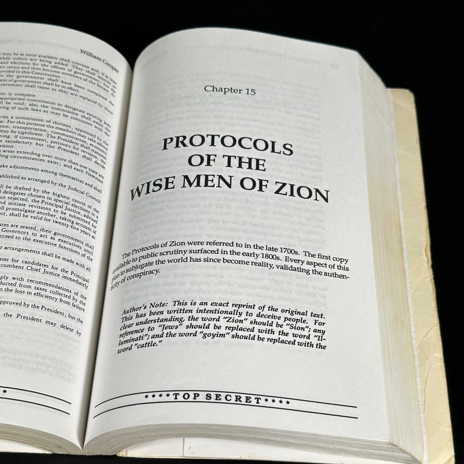 BEHOLD A PALE HORSE William Cooper 1991 500 Pages UNREVISED Protocol of Zion CFR