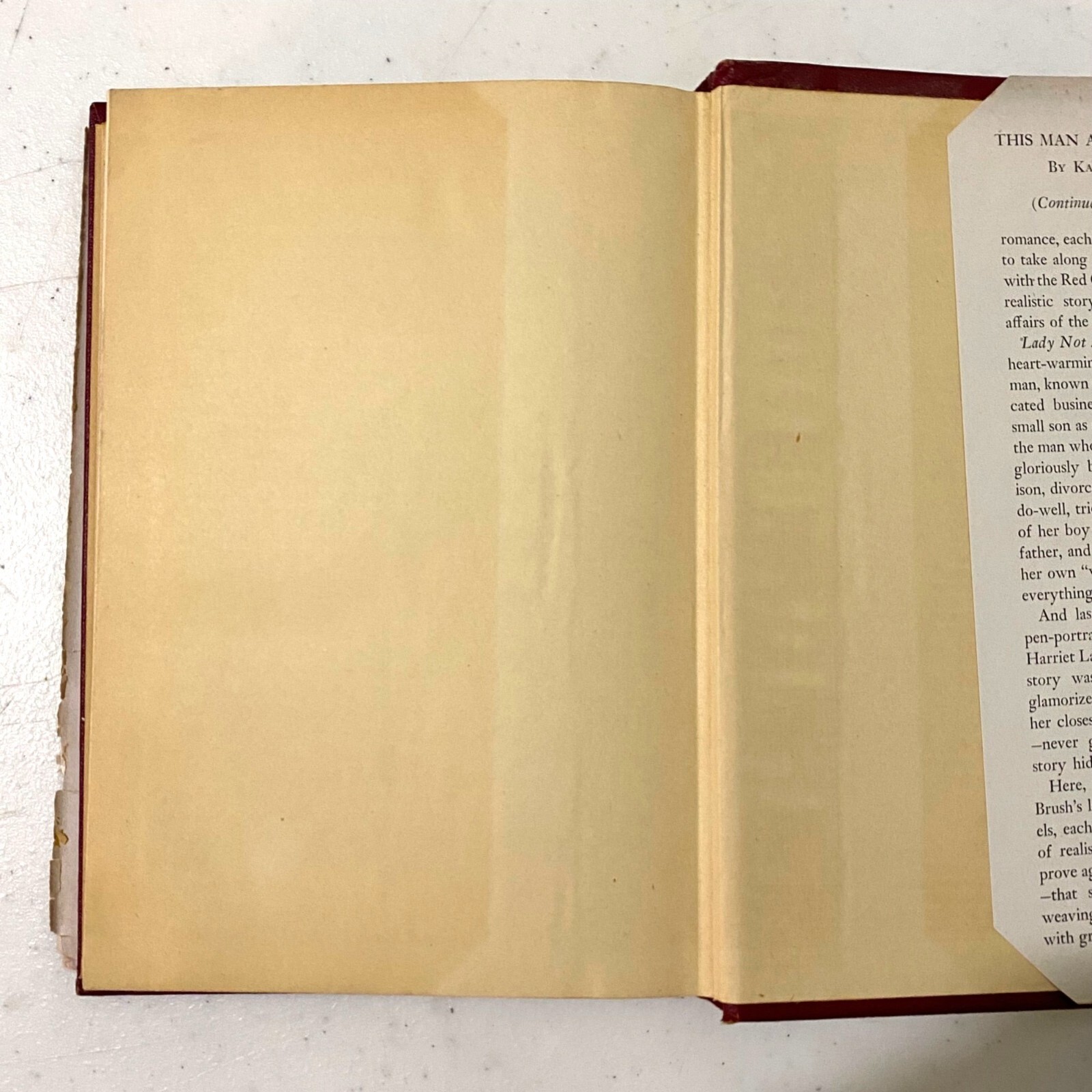 This Man and This Woman Hardcover Katharine Brush Vintage Book Compilation