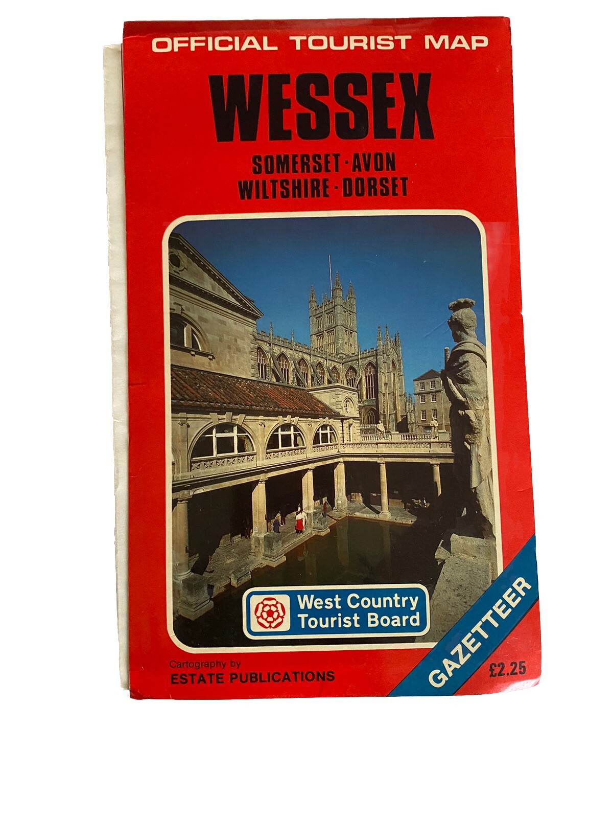 Wessex (Official Tourist Map S.) Sheet Map Folded Book Vintage