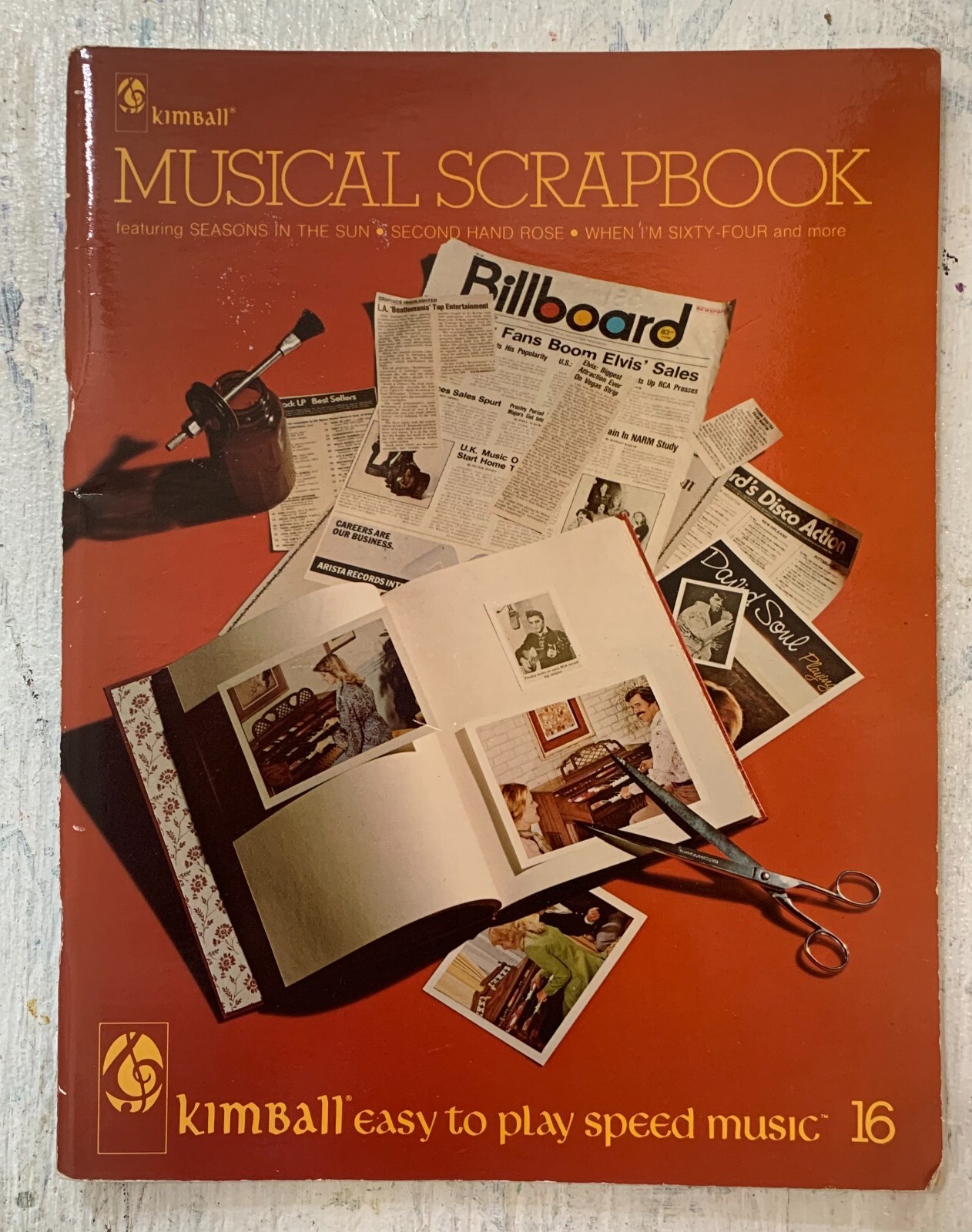 Musical Scrapbook, #16 Easy To Play Speed Music, Vintage Booklette, 1978