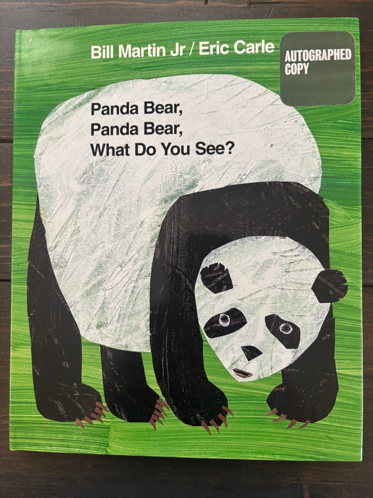 Eric Carle Signed Panda Bear Panda Bear What Do You See? 1st Edition HC DJ