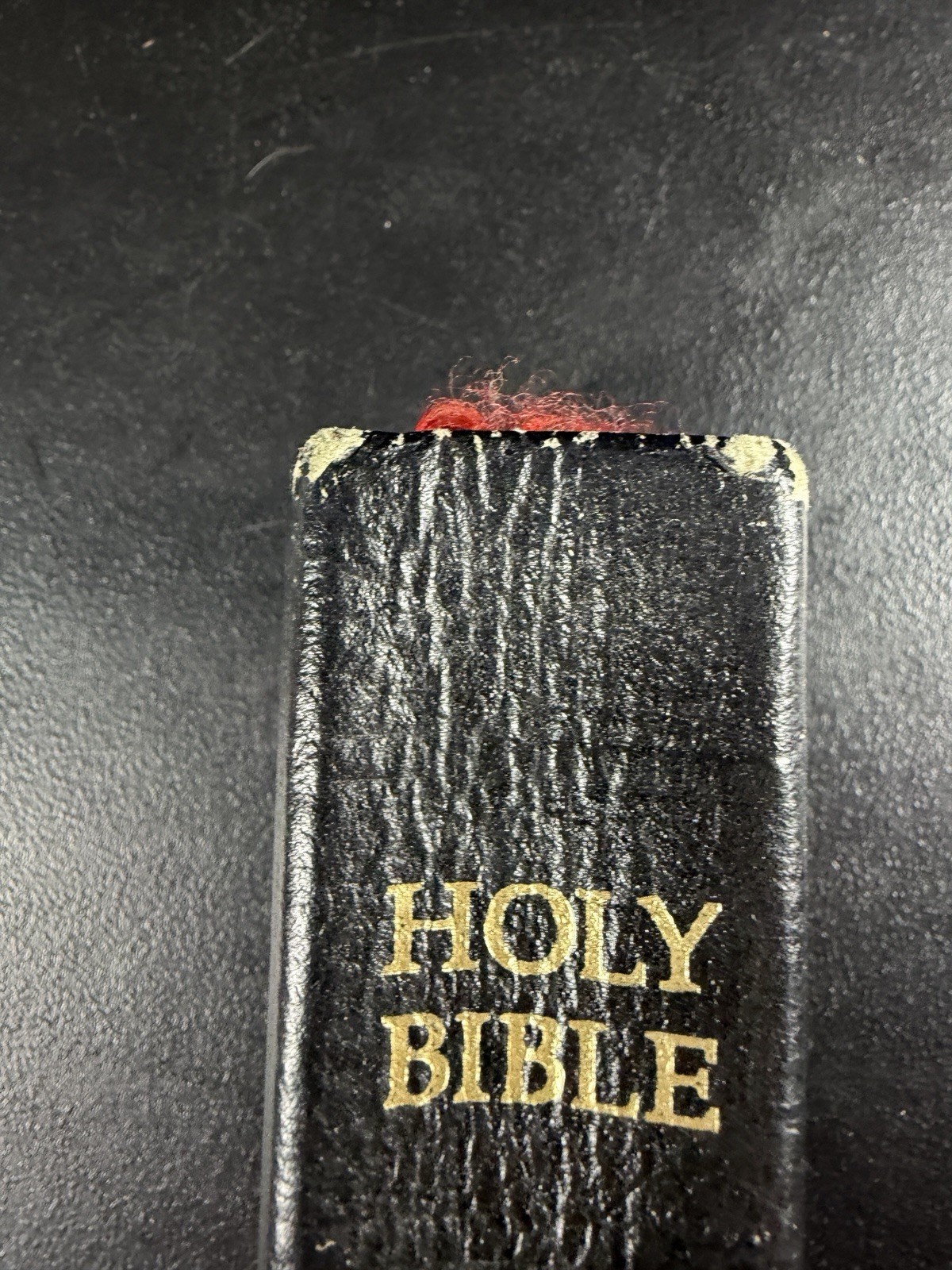 1979 Rex Humbard Prophecy Bible KJV Black Genuine Leather