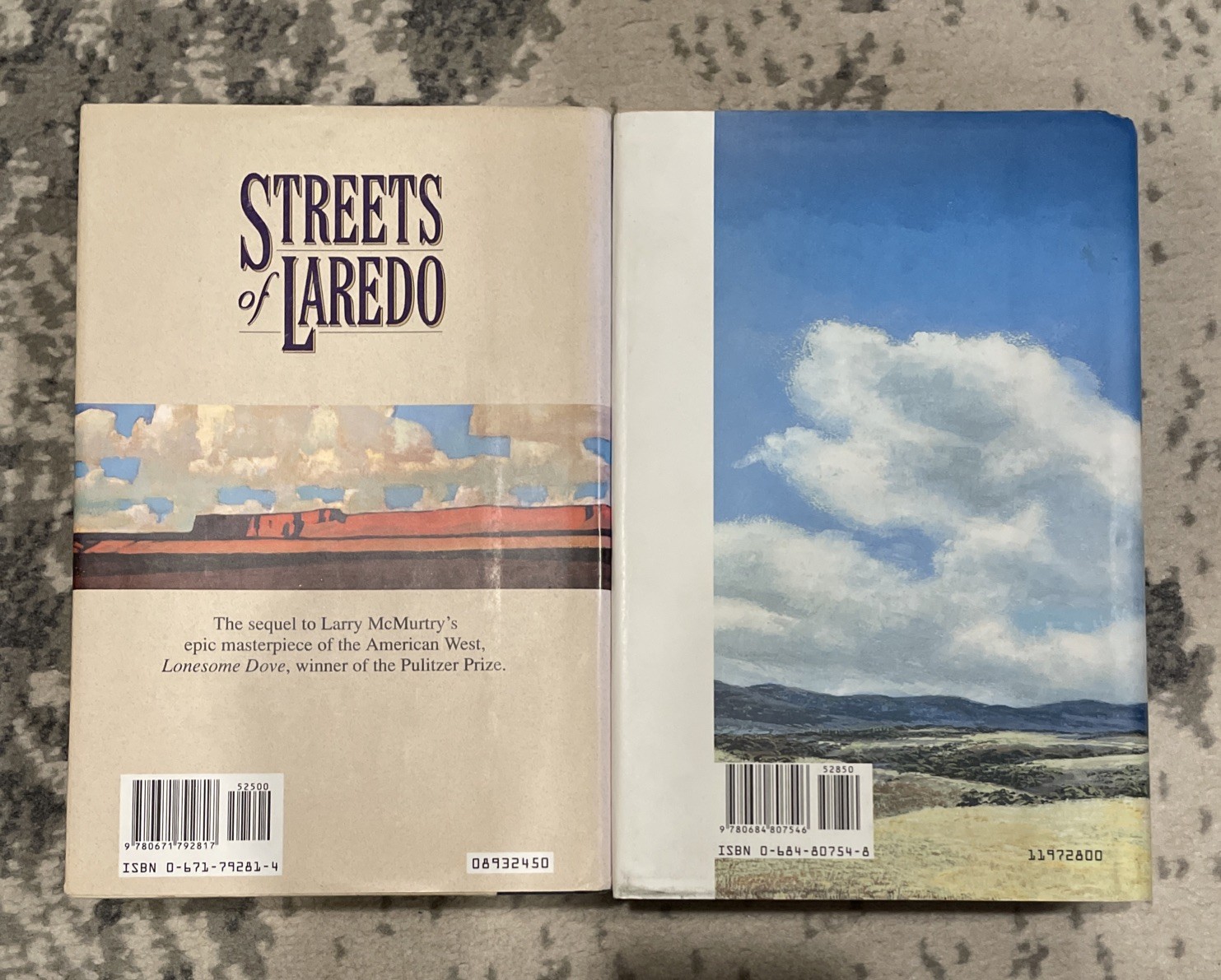 Larry McMurtry Streets of Laredo & Comanche Moon Hardcover Simon & Schuster Saga