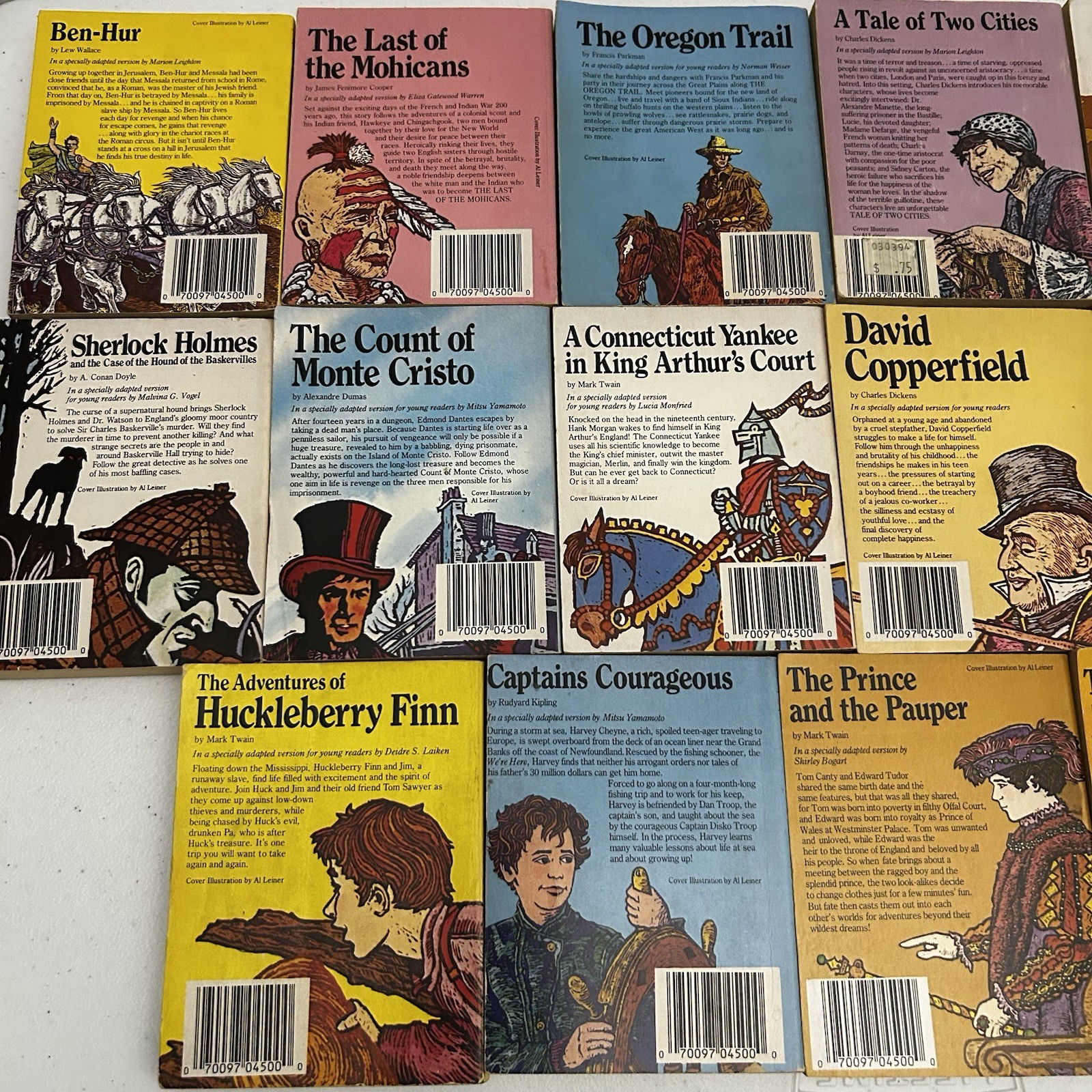 Lot of 17 Moby Books Illustrated Classic Editions Vintage Mini Paperback Books