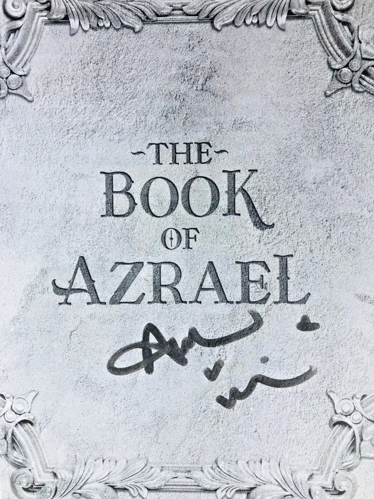 SIGNED IN PERSON The Book of Azrael by Amber V. Nicole BOOKISH Gods & Monsters 1