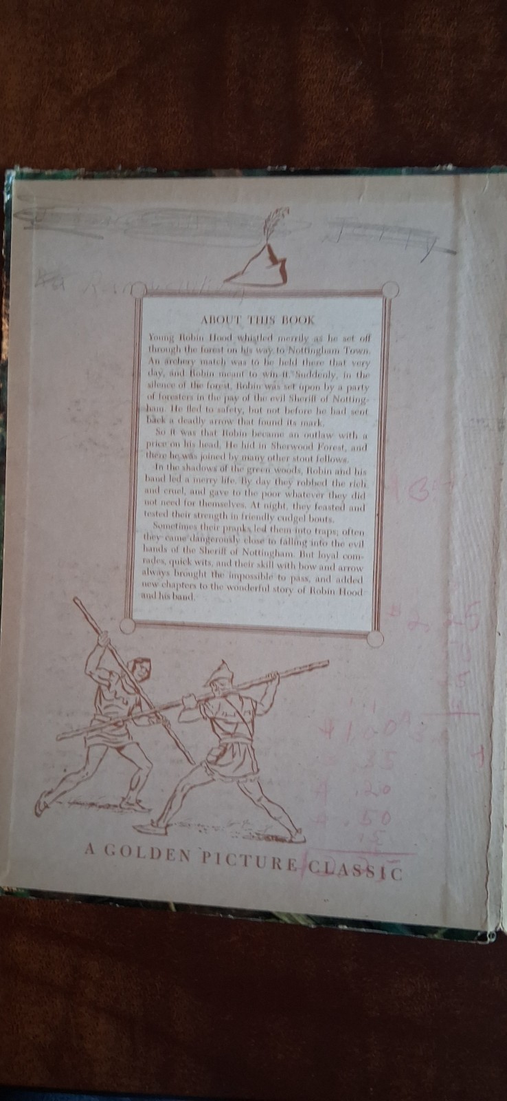 Robin Hood A Golden Picture Classic CL 110 No ISBN number, 76 Pages