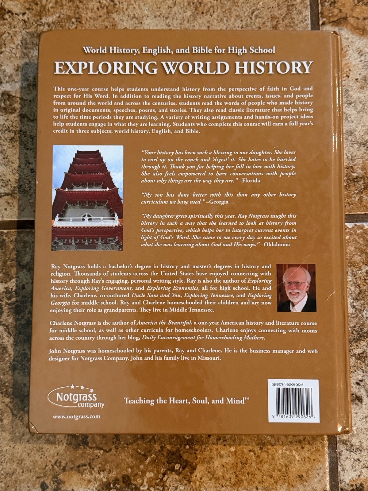 Notgrass Exploring World History Vol 1 & 2/In Their Words/Quiz Key Student Revie