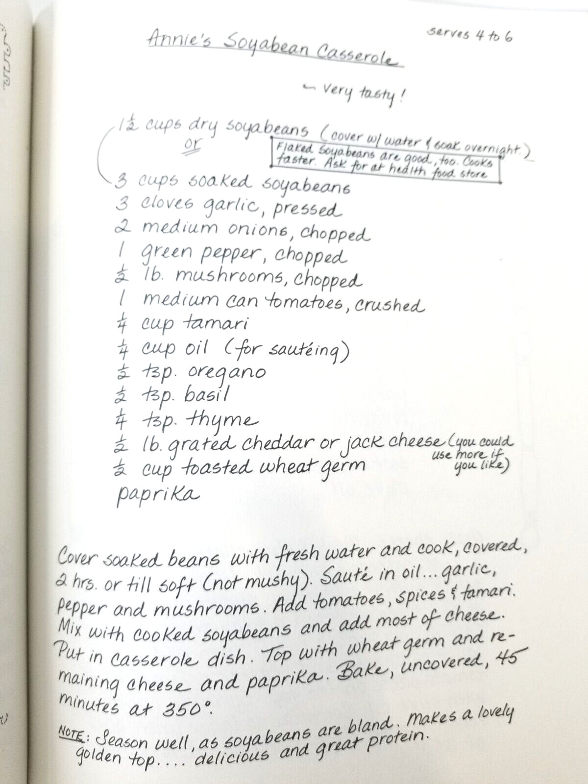 The Not-Strictly Vegetarian Cookbook Lois Dribin Paperback 1982 242 Pages Index
