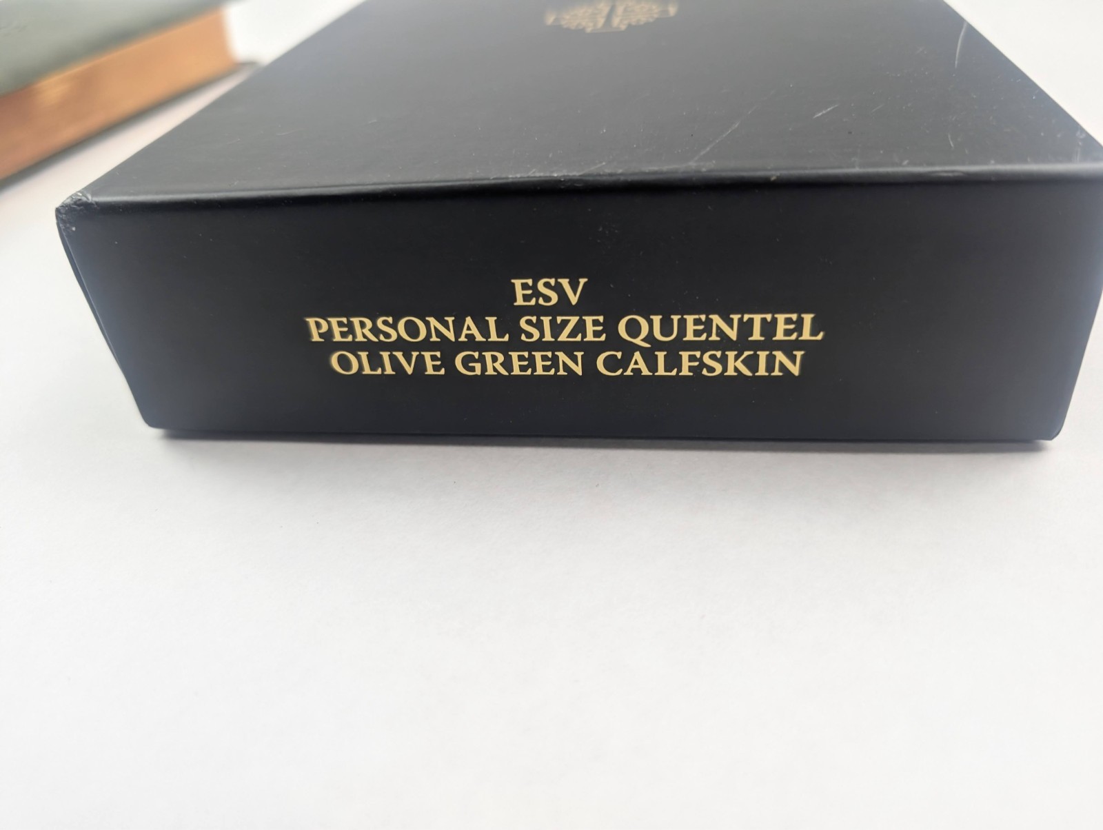 ESV Schuyler Quentel Bible in Olive Green Calfskin