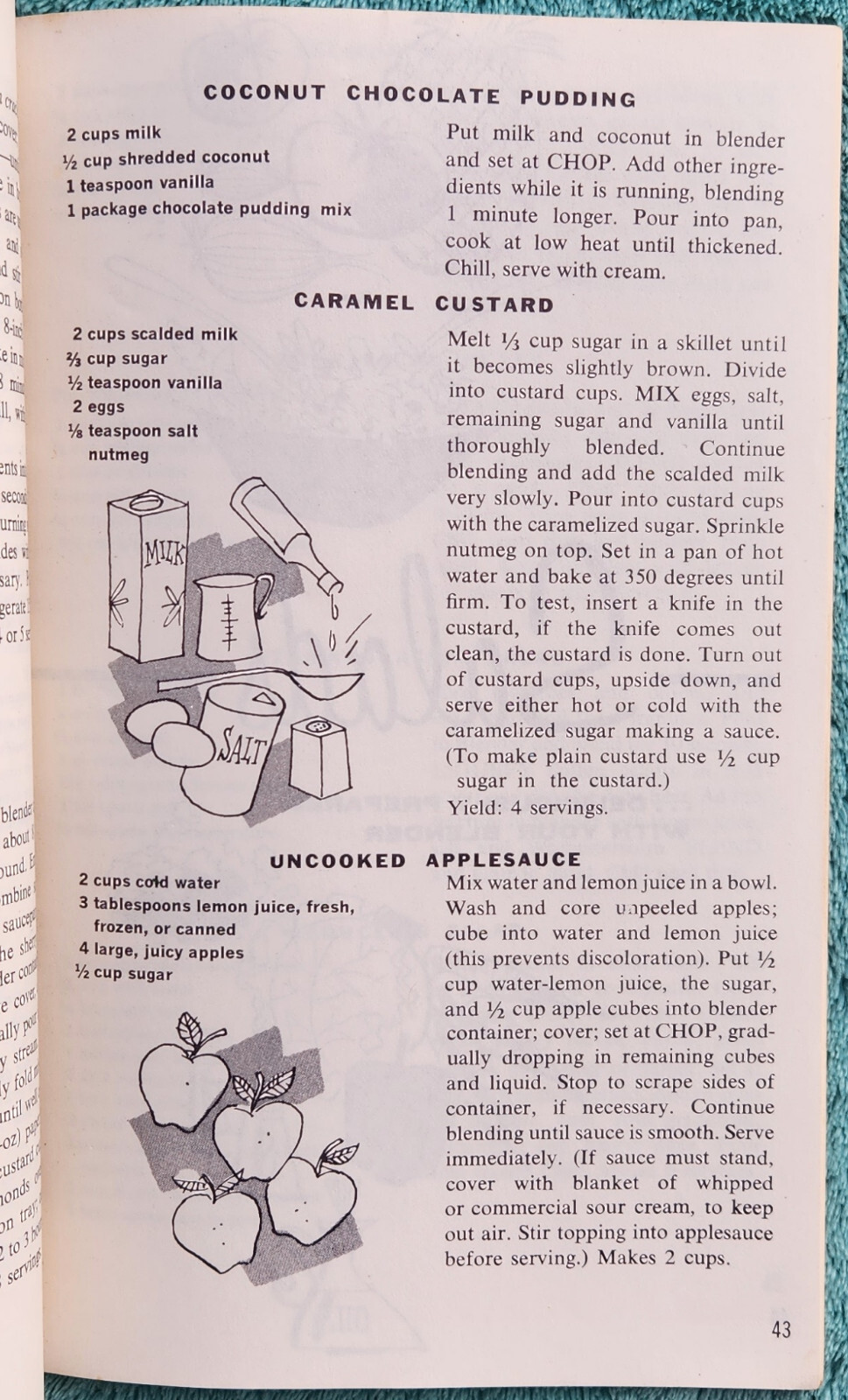 Grants Blender Cook Book 1969 Printing 84 Pages – Great Recipes From The 1960’s
