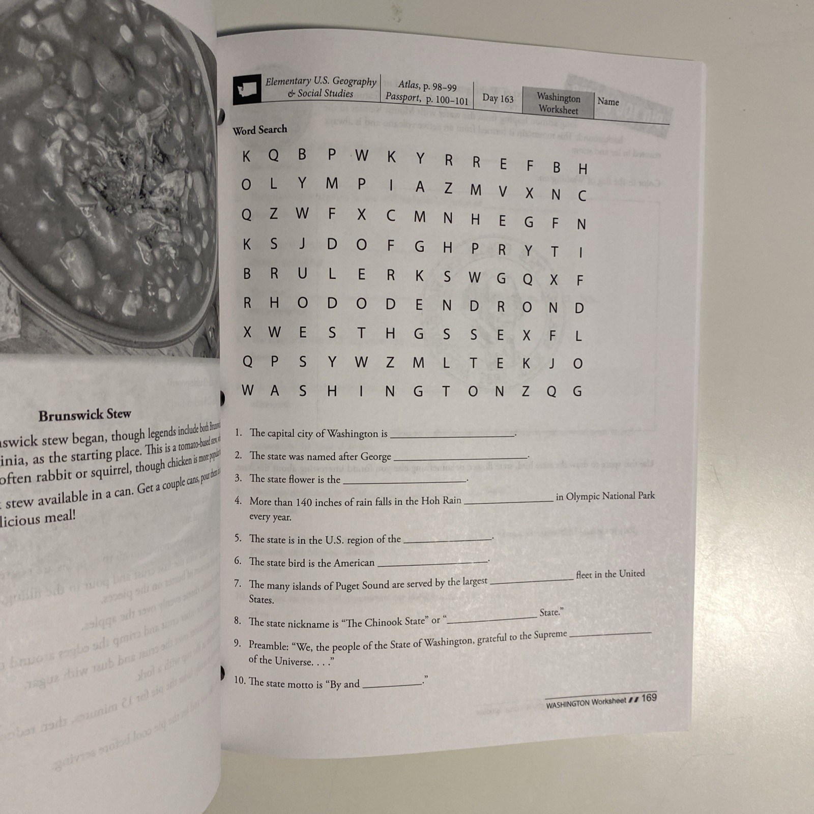 Elementary U.S. Geography & Social Studies (Teacher Guide)
