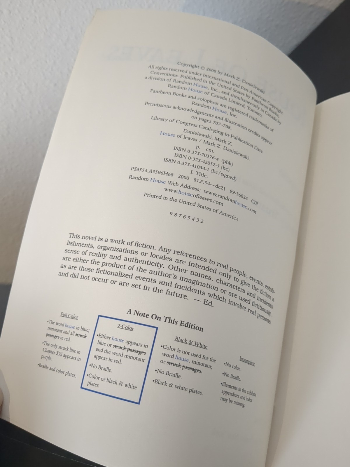 Mark Z. Danielewski Lot – House of Leaves 2-Color + Only Revolutions 1st Ed PB