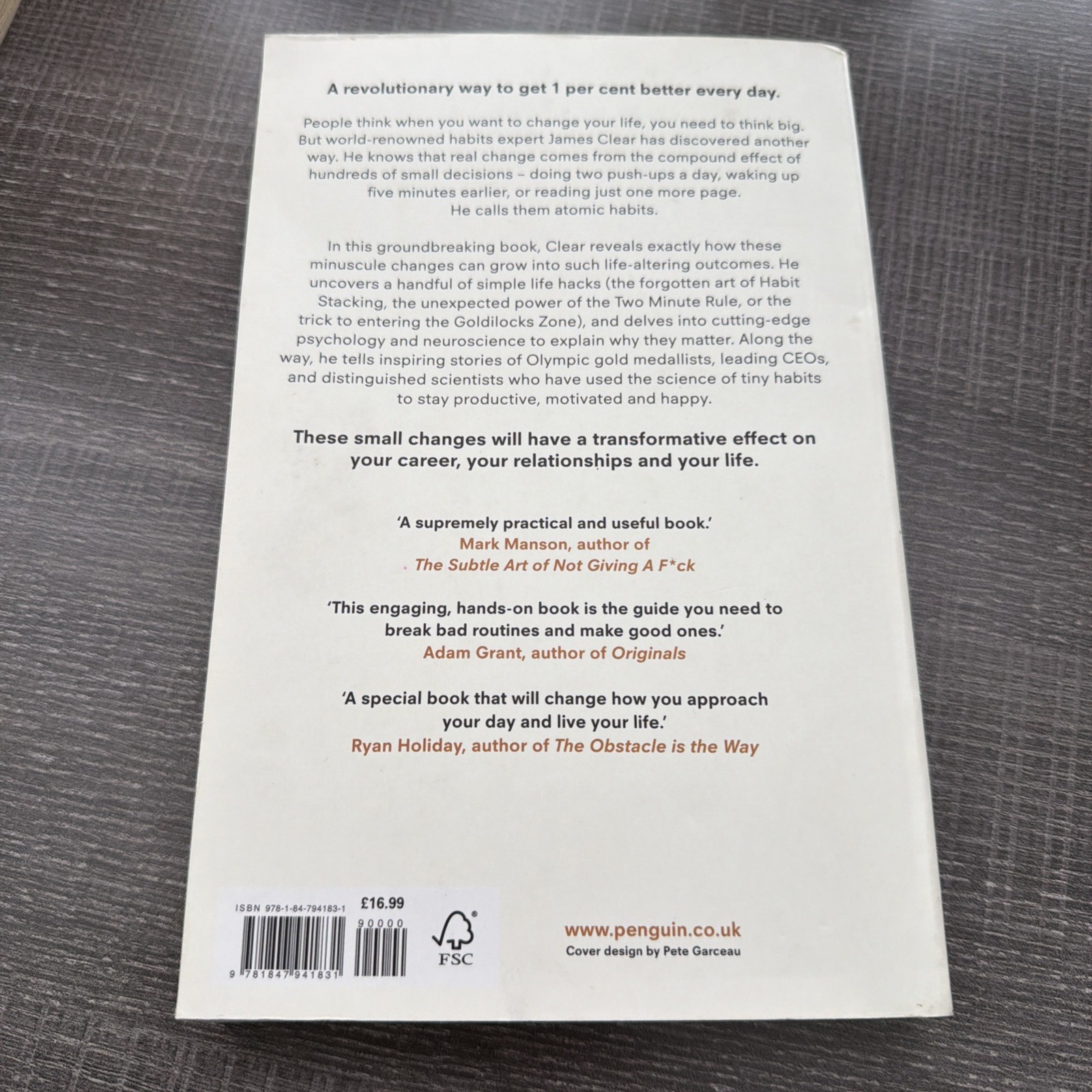 Perfect Book for Gift – Atomic Habits, Paperback