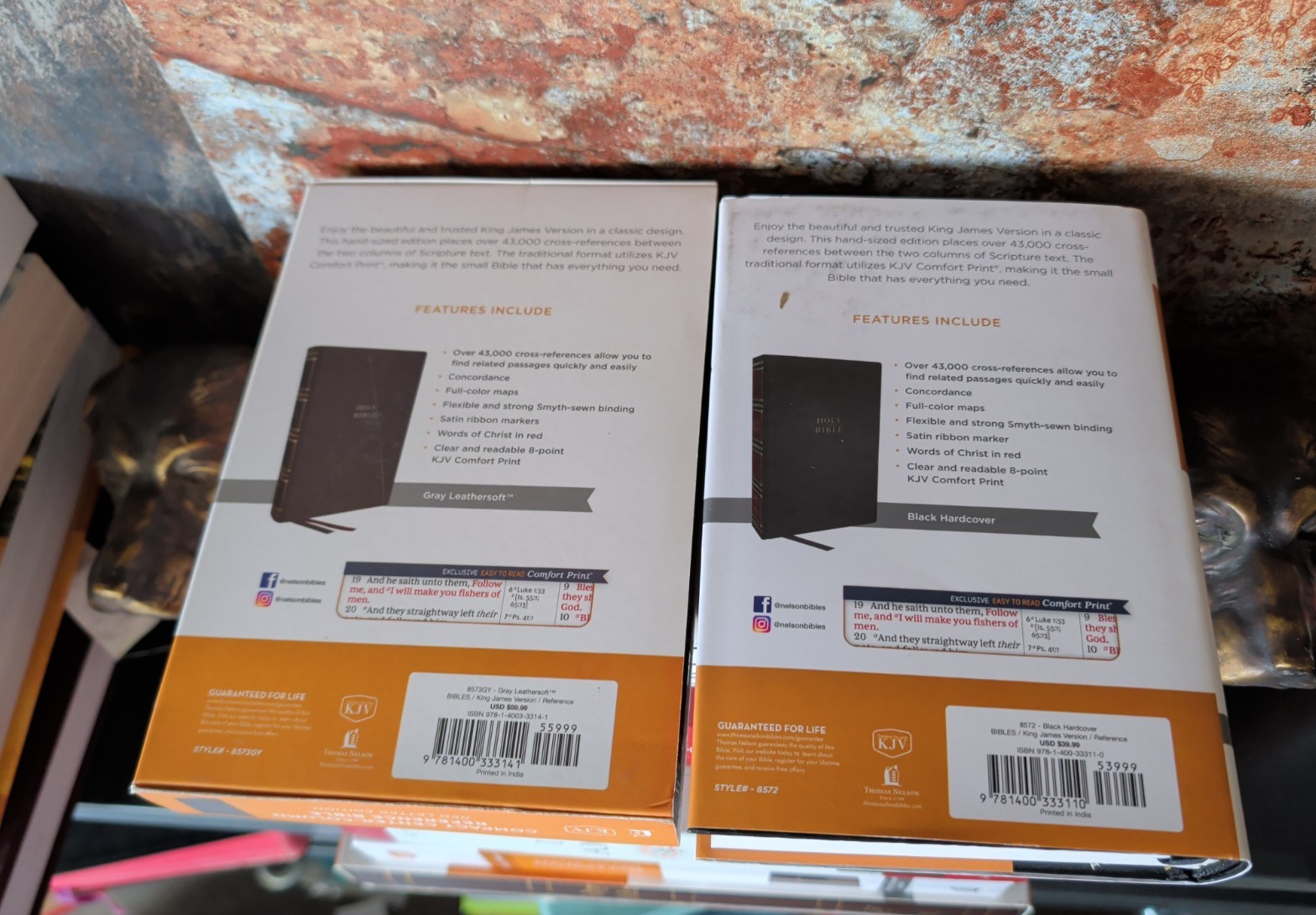 UNUSED GIFTABLE KJV BIBLE LOT J1: Giant Print/Study/Compact/I AM/Genuine Leather