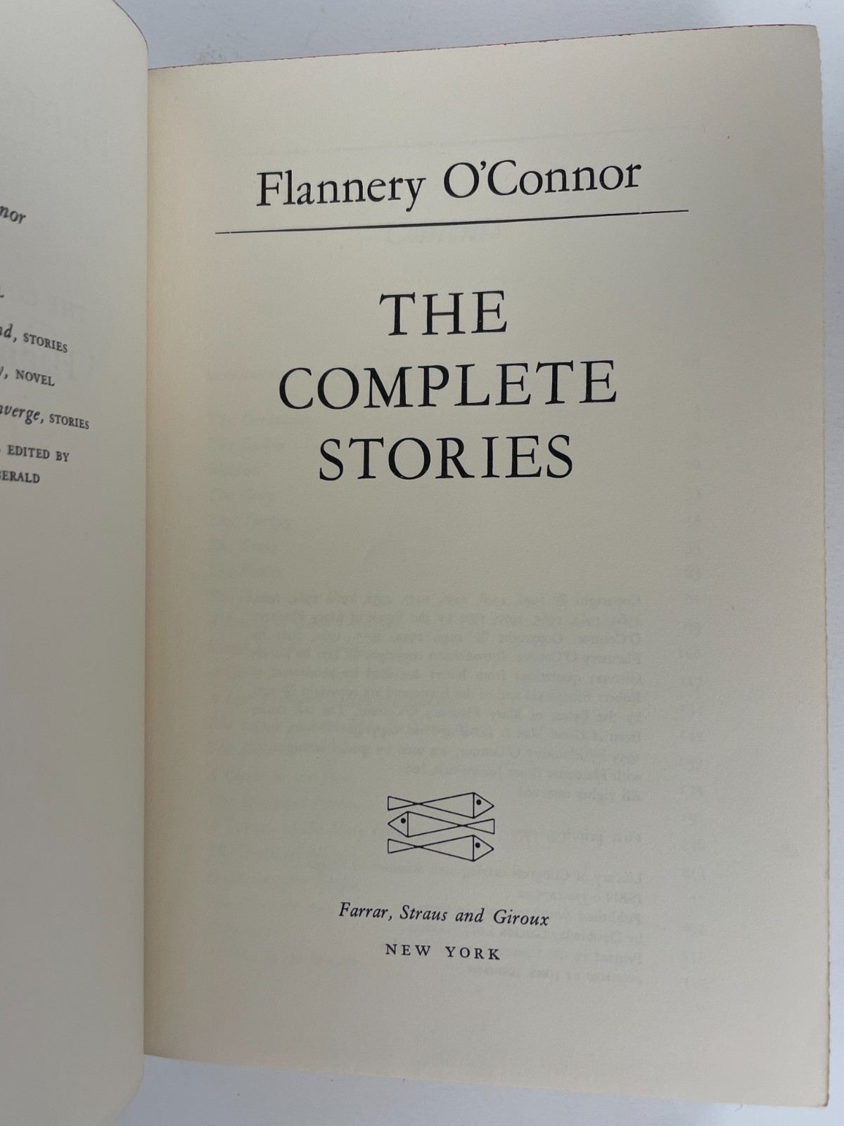 Flannery O’Connor The Complete Stories *true 1st edition/print* 1971 HC DJ VG