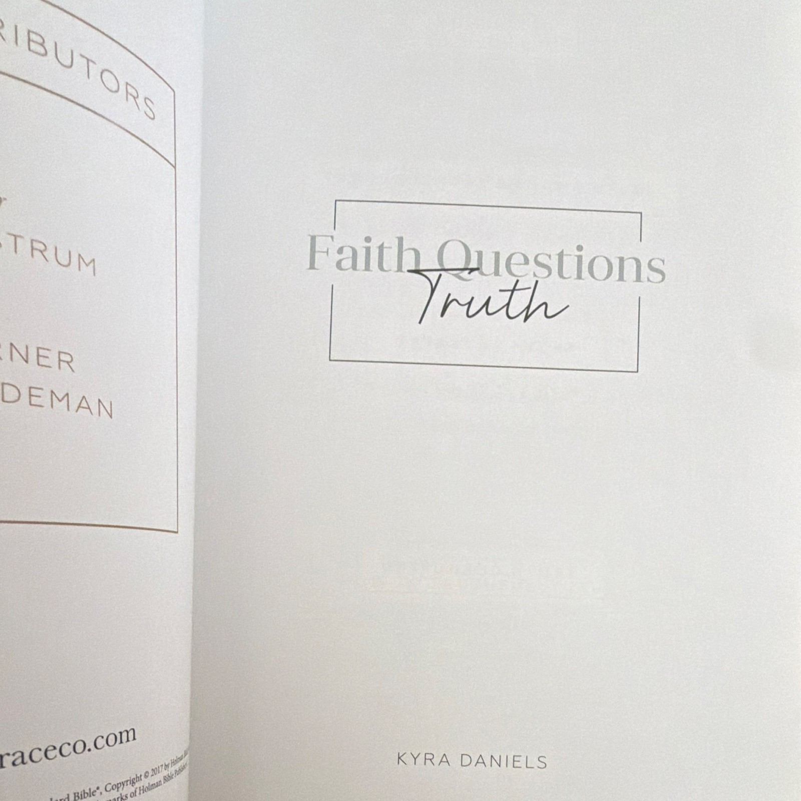 Faith Questions Truth by Kyra Daniels Paperback Devotional Bible Religion 2017