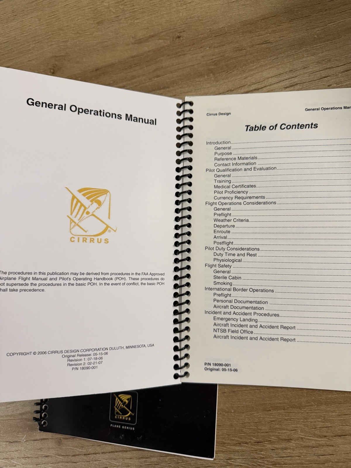 Cirrus Pilot Learning Plan & General Operations Manual