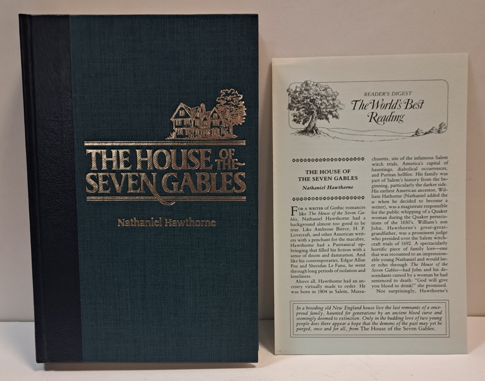 Reader’s Digest HC 2 Book Lot Hawthorne Twice-Told Tales House Of Seven 7 Gables