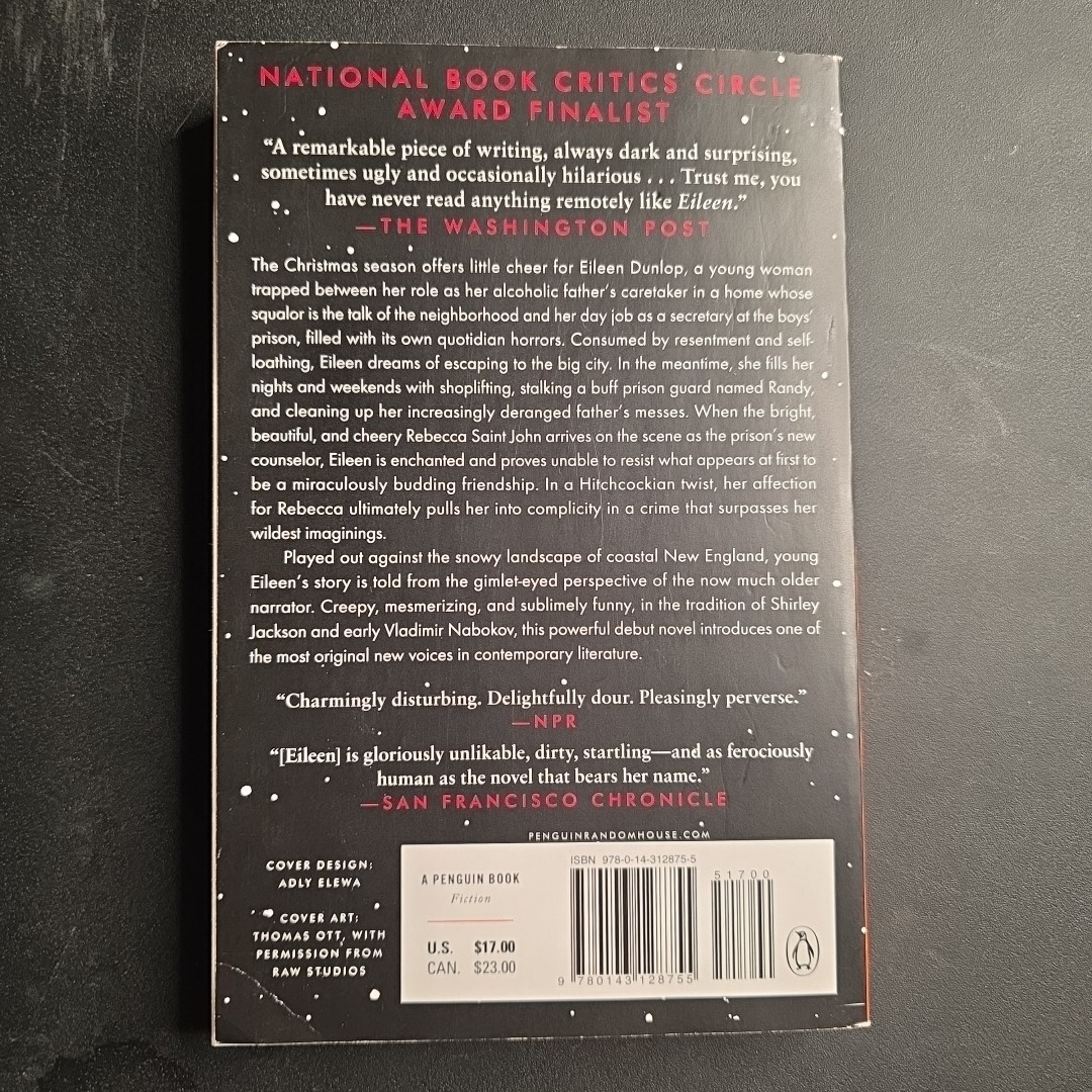 Eileen : A Novel by Ottessa Moshfegh (2016, Trade Paperback)