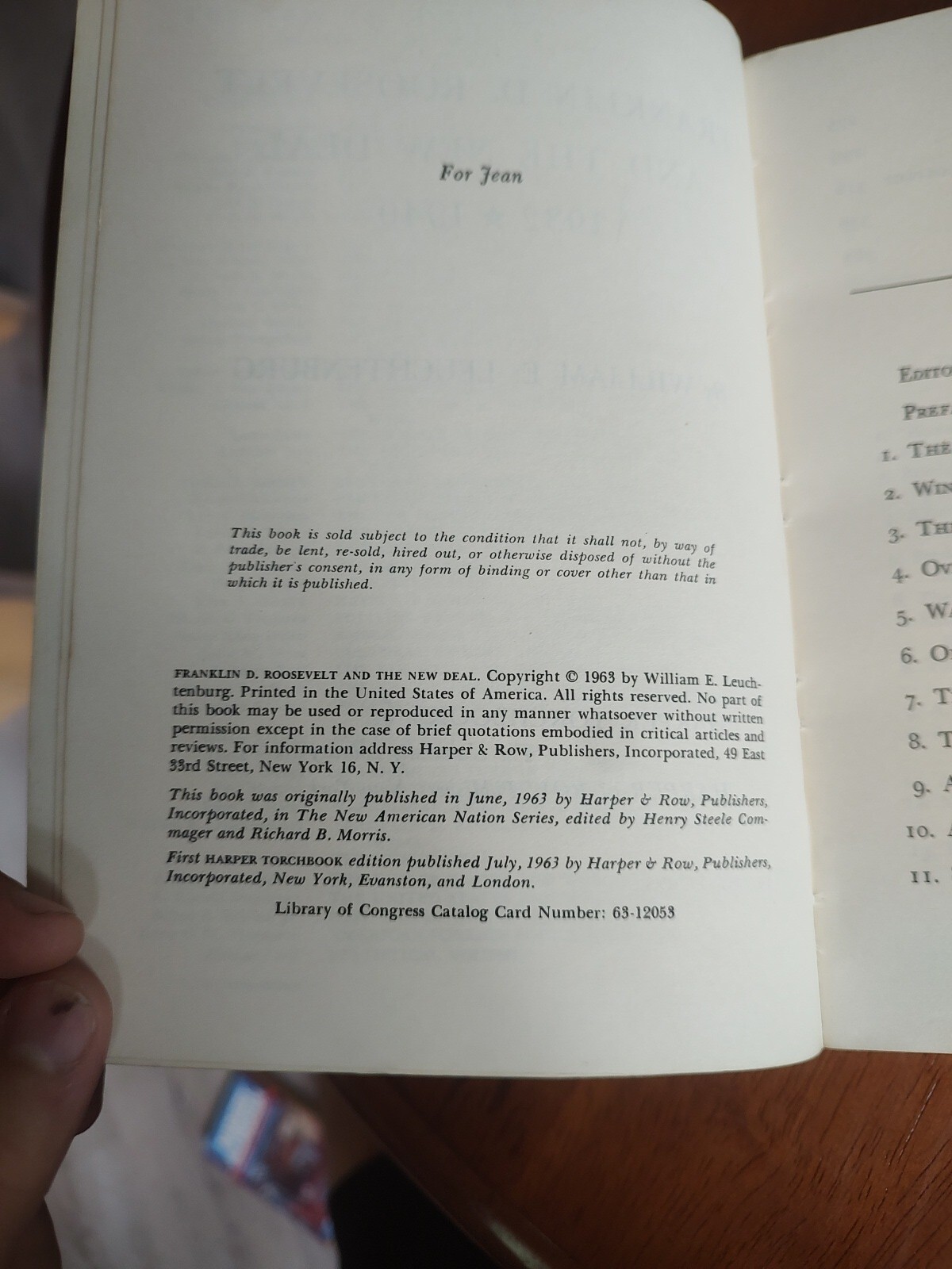 Franklin D. Roosevelt and the New Deal by William E. Leuchtenburg 1963 #1.7