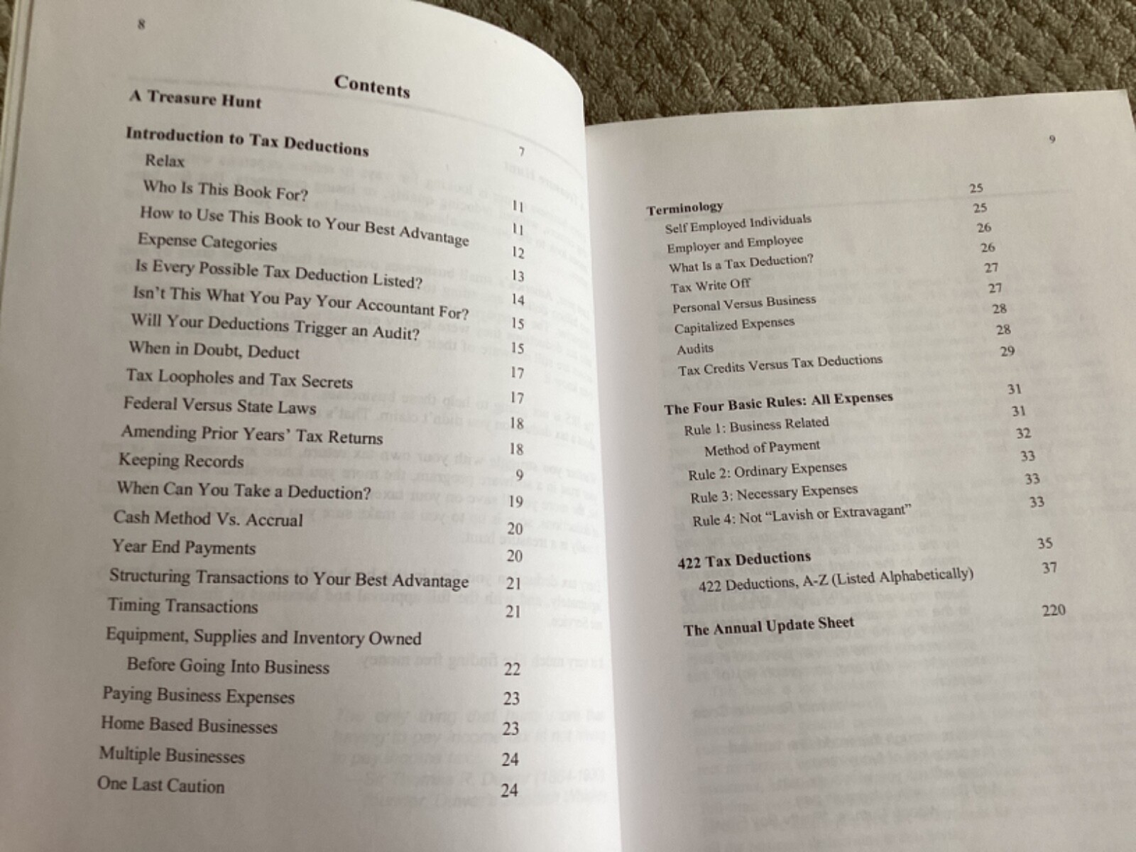 422 Tax Deductions for Businesses and Self-Employed (2008, Trade Paperback)