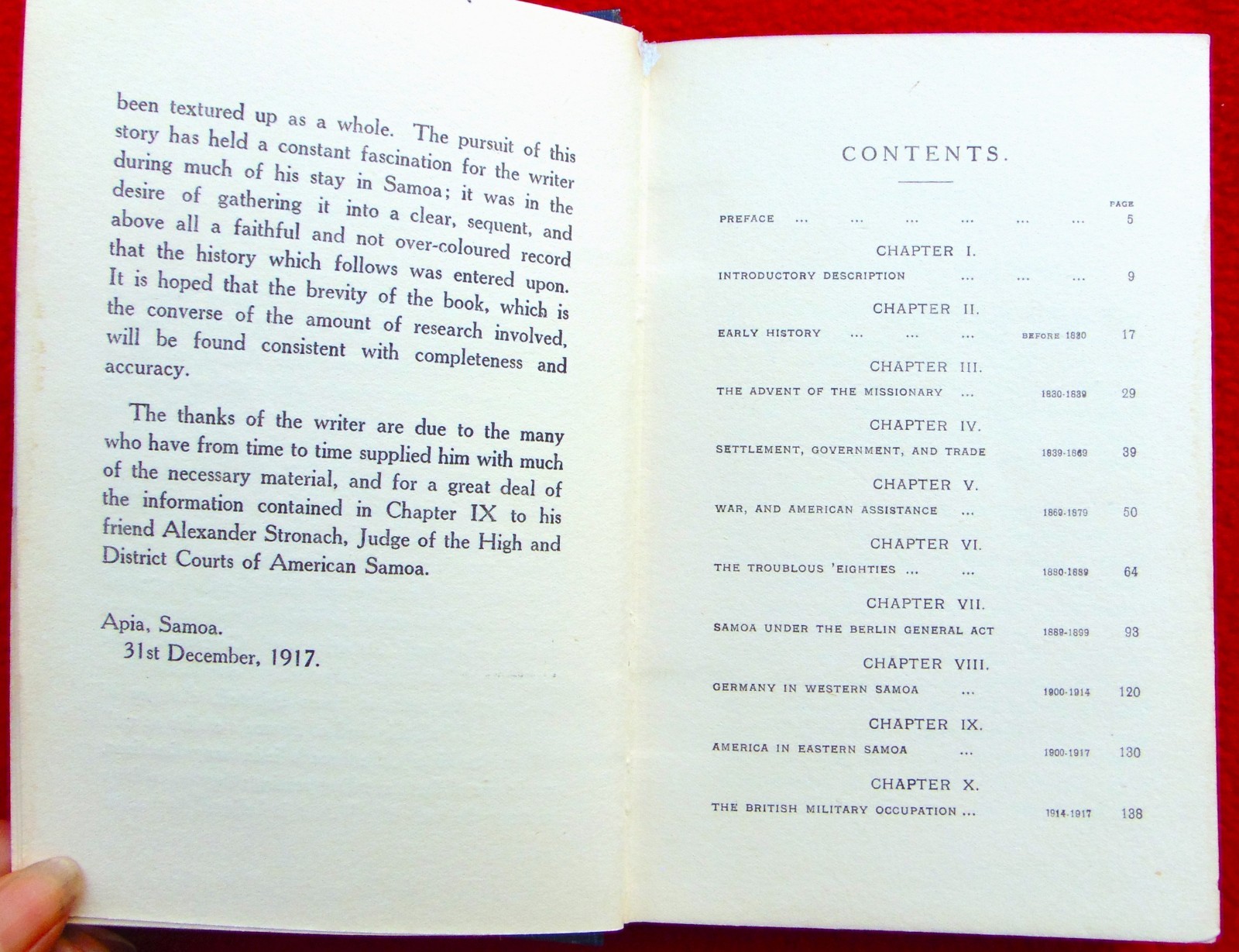 RARE ANTIQUE ORIGINAL 1918 BOOK „HISTORY OF SAMOA“ ~ BY R.M. WATSON, L.L.B.