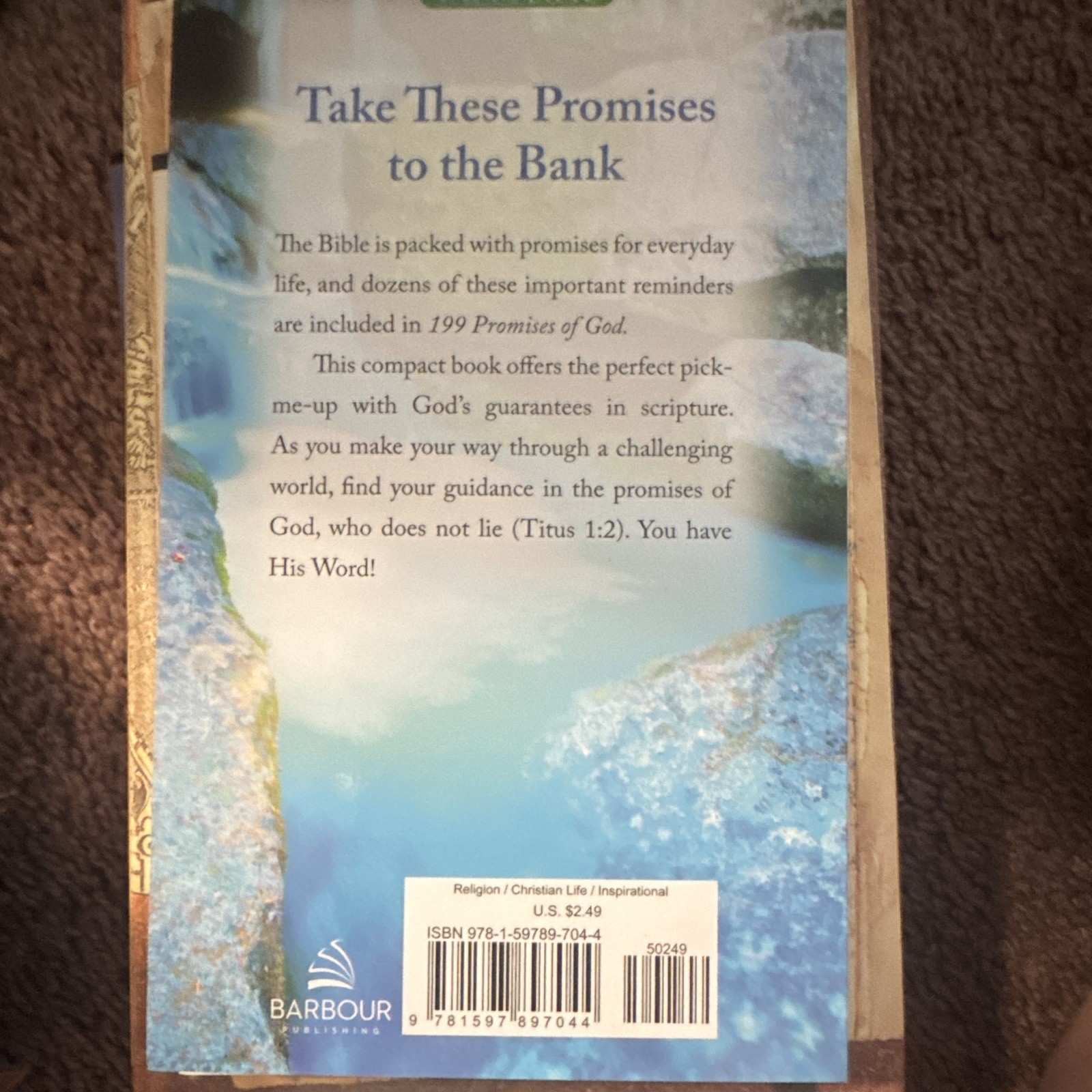 Barbour Publishing 199 Promises of God Perfect 2007 Christian Life Value Bks