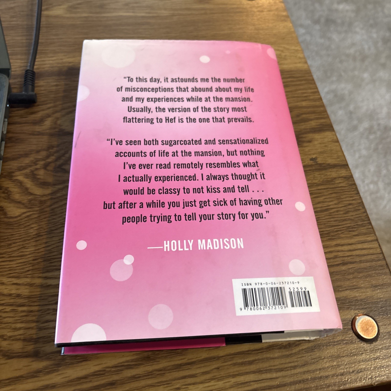Down the Rabbit Hole, Holly Madison HC DJ 2015 1st Edition Dey St Press
