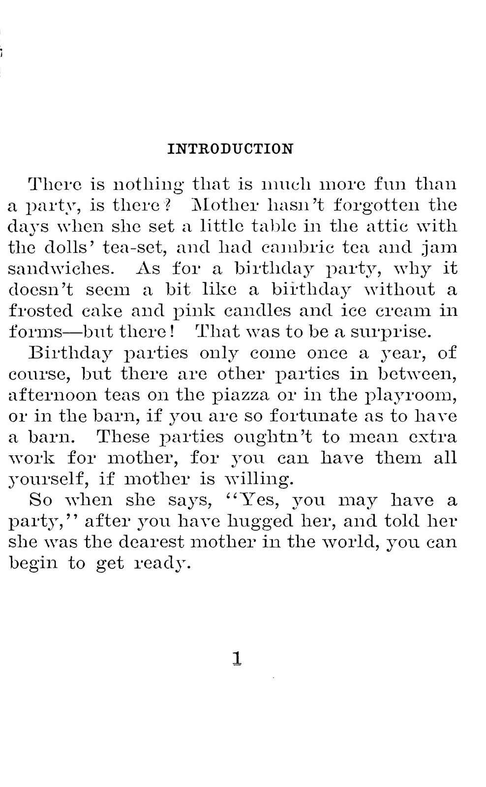 When Mother Lets Us Give A Party „1909“ 104 Pages