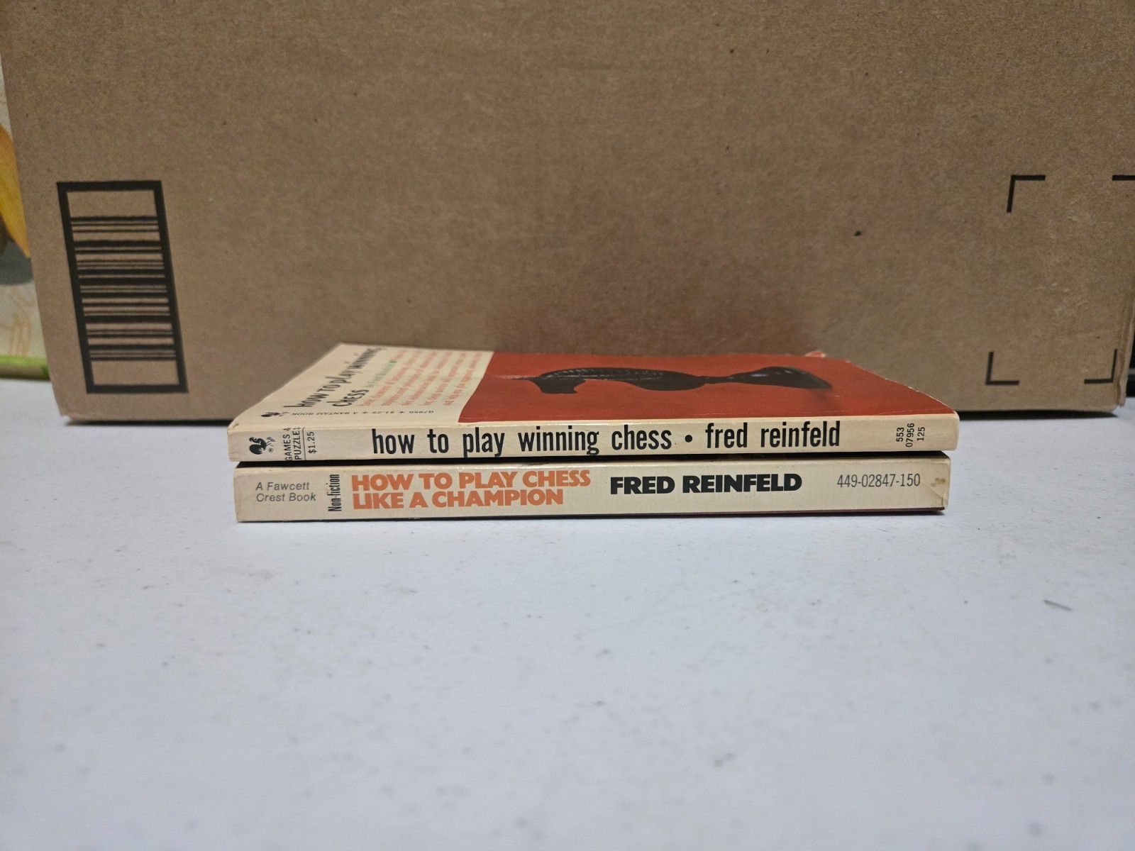 Vintage Fred Reinfeld Chess Books Lot of 2 How to Play Winning Like a Champion