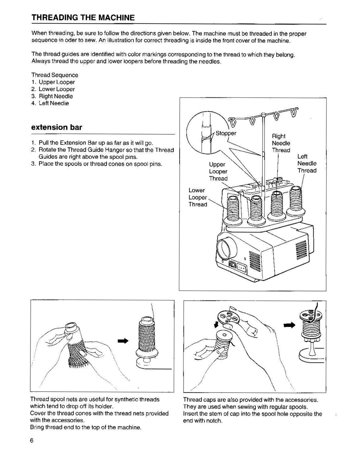 E-Z LOCK EZ100 Serger Instruciton Manual – STEEL WIRE BOUND – PROTECTIVE COVERS