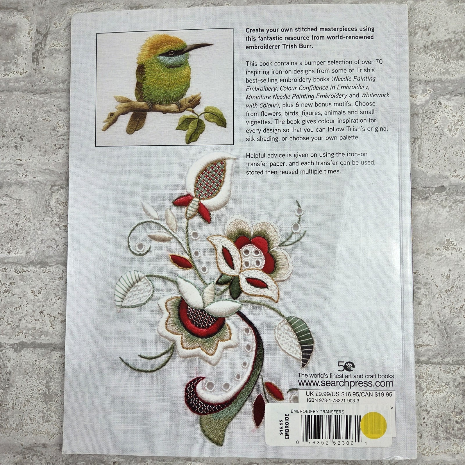 Trish Burr’s Embroidery Transfers: Over 70 iron-on designs