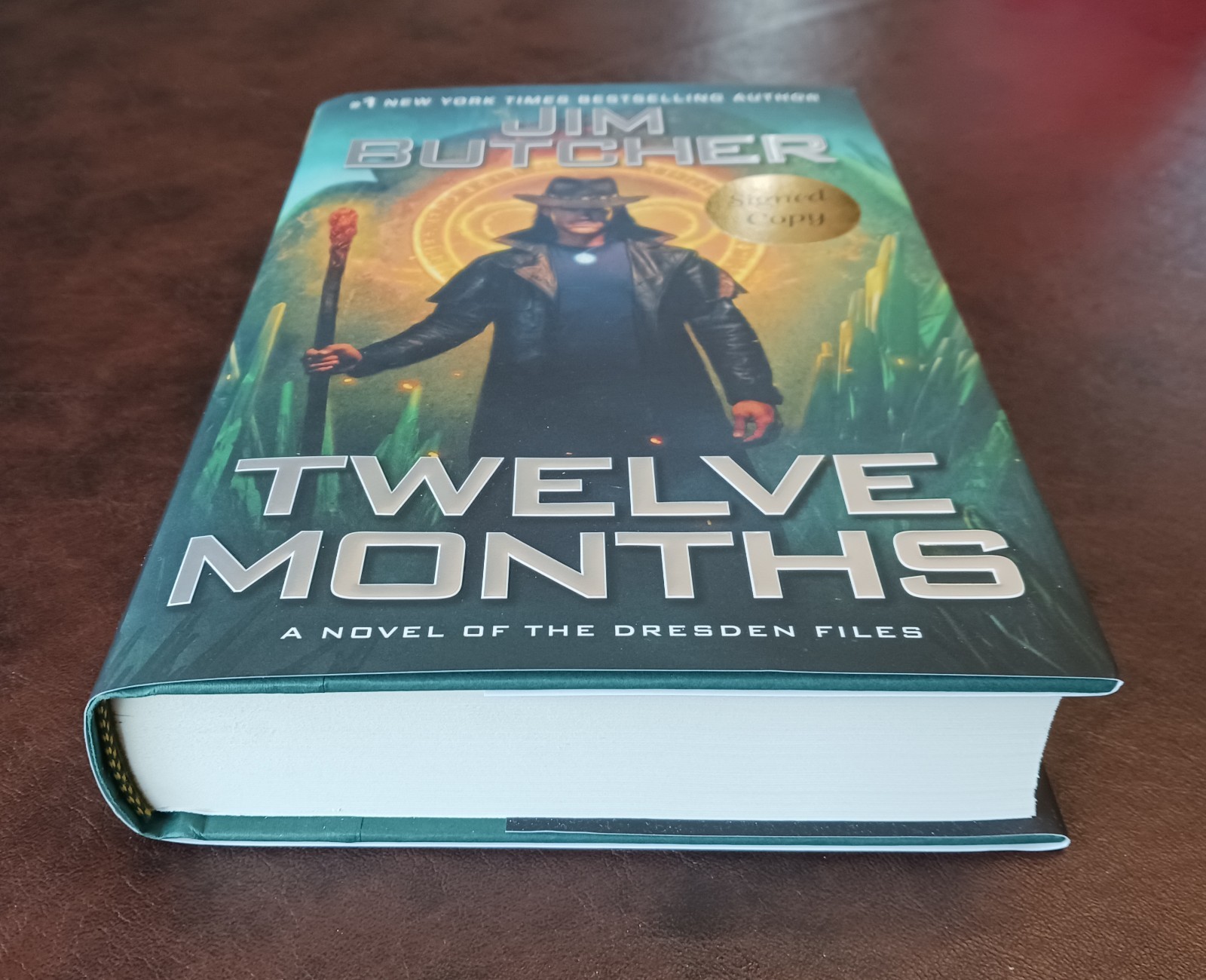 SIGNED Jim Butcher Autographed Book – Twelve Months, Dresden Files Series #18 HC