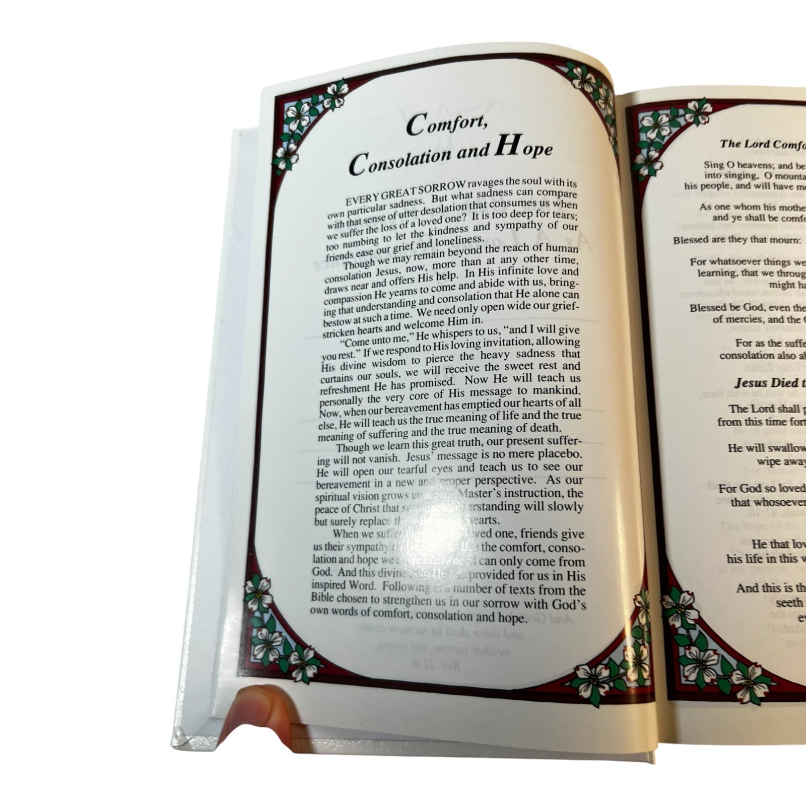 Holy Bible Comfort Edition King James Version White Hardcover KJV