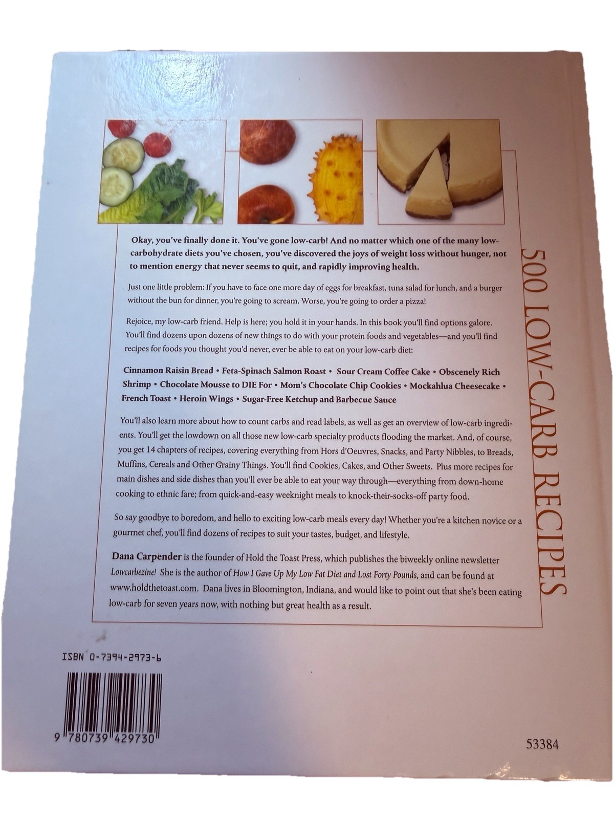 500 LOW CARB RECIPES SNACKS DESSERT MORE HARD COVER BOOK 9 X 10“ A-1 493 PAGES