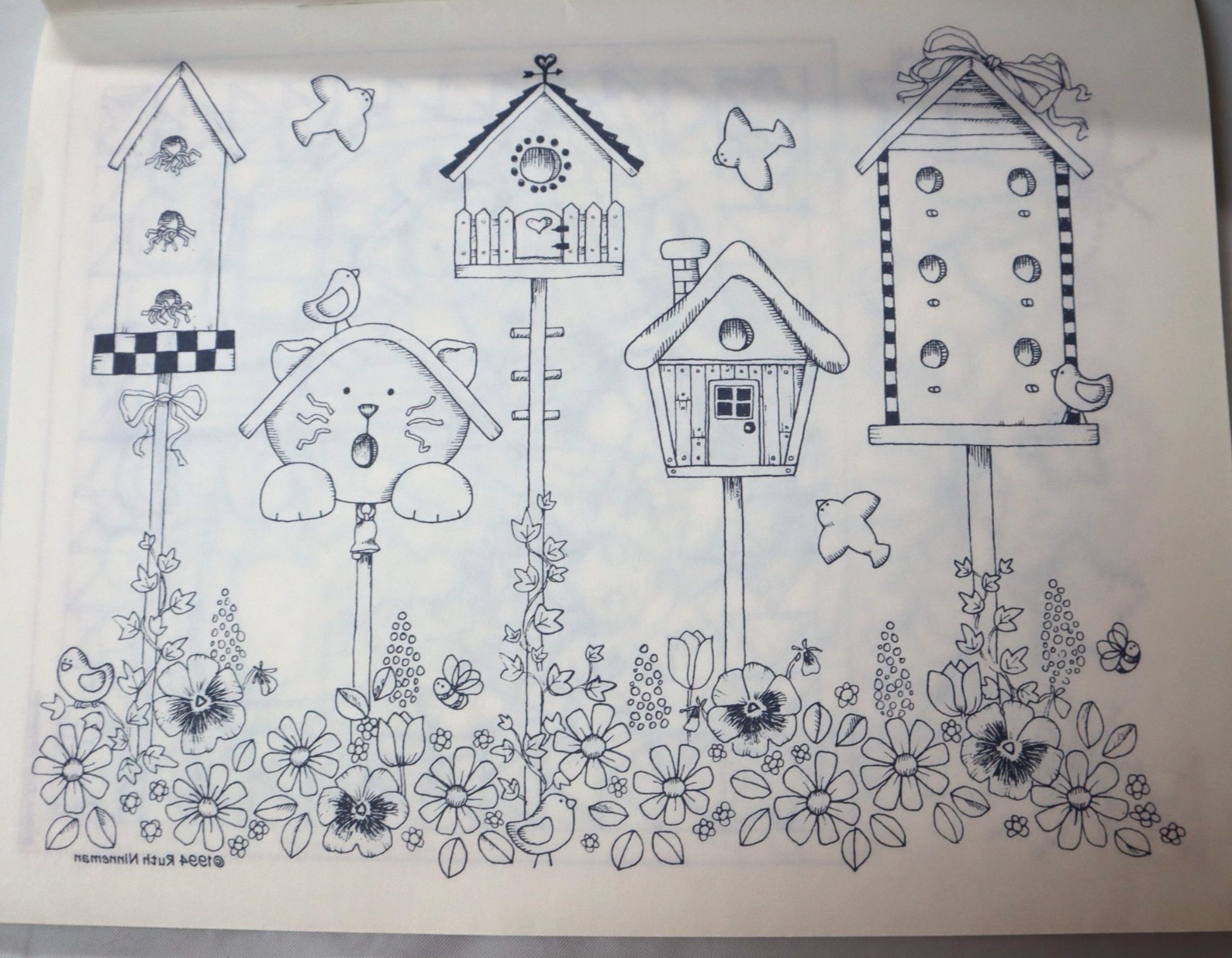 Iron On Transfers Craft Book Ruth Ninneman Charmers Vtg 1994 HOTP